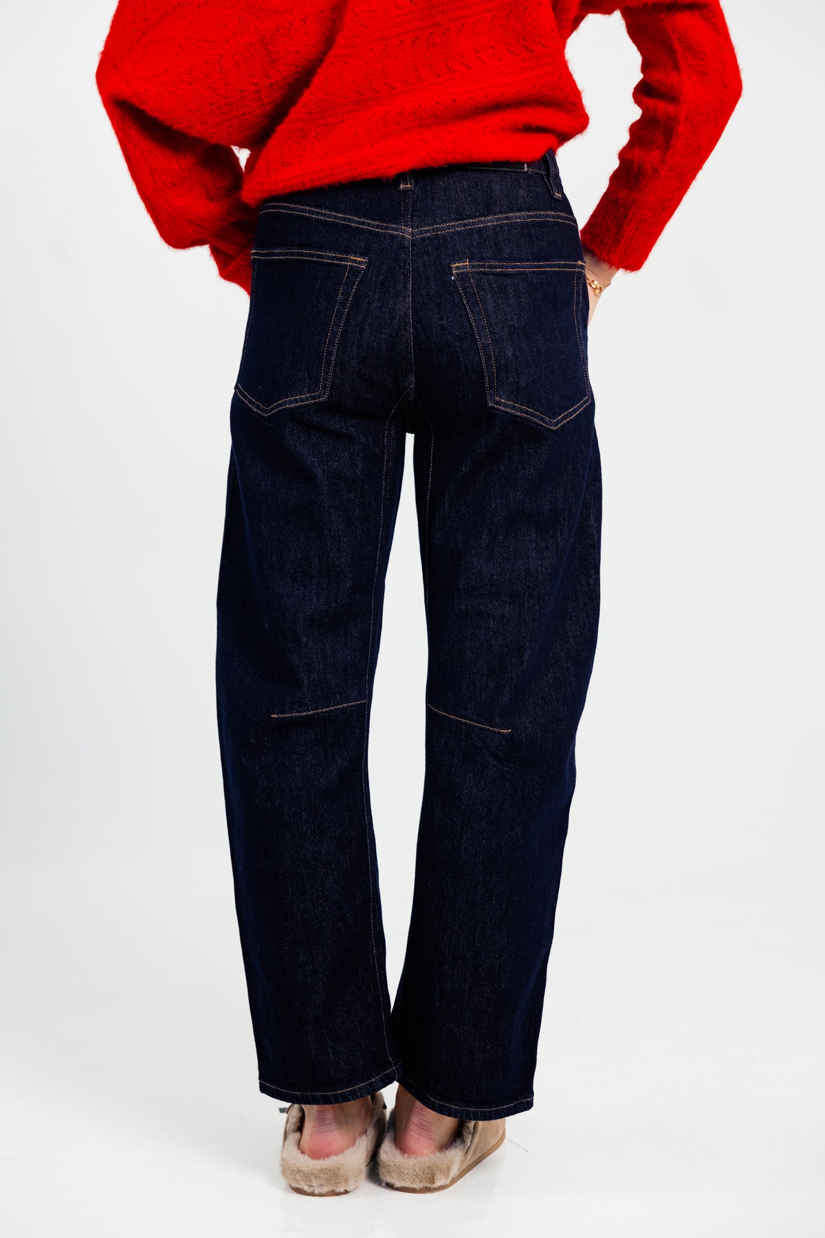 PISTOLA Beau Seamed Crescent Raw Jean