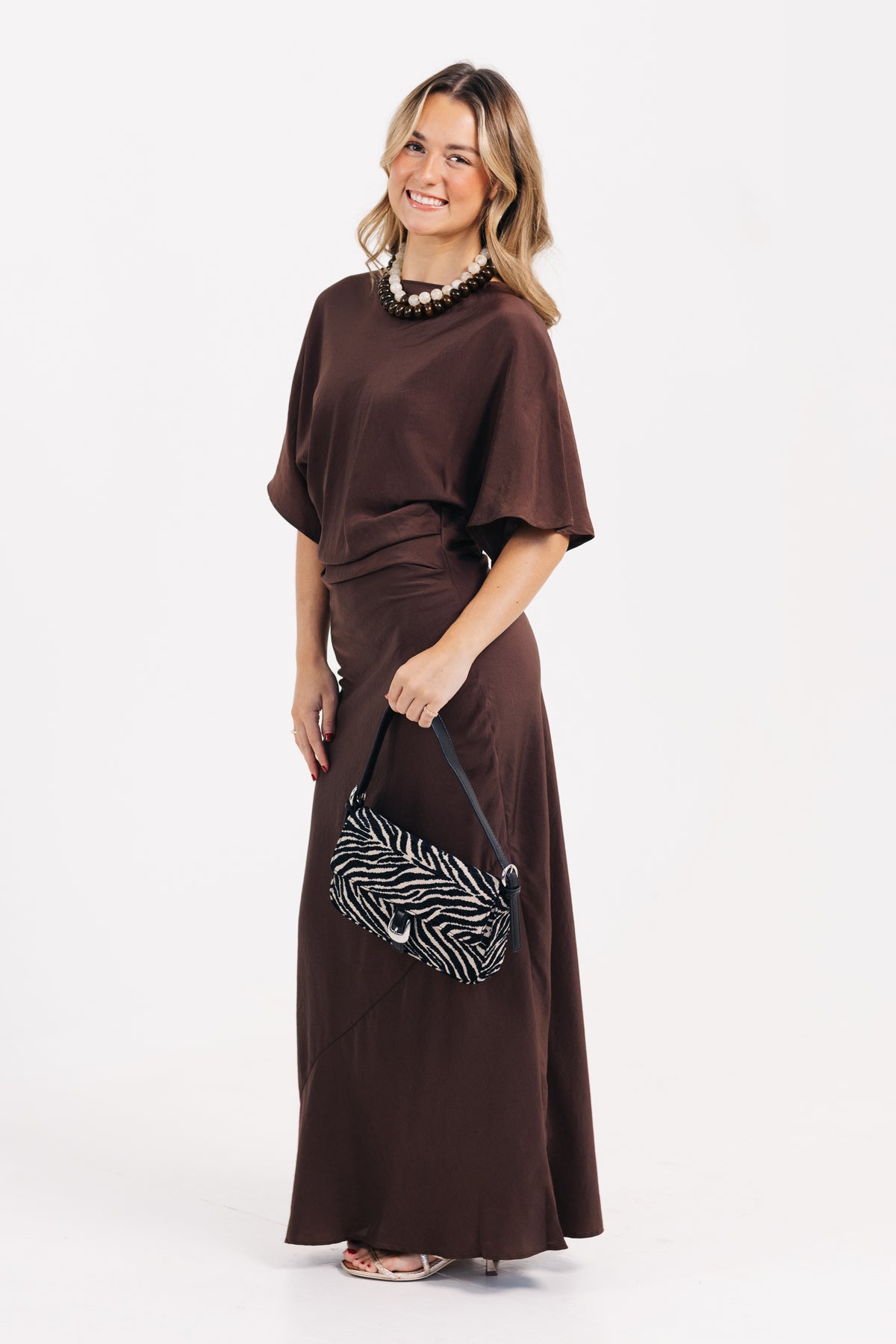 The Ramona Ruched Waist Bias Dress
