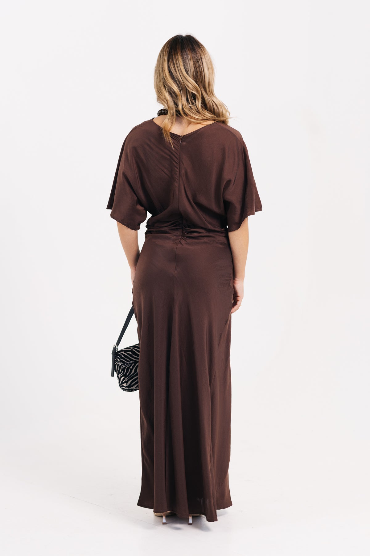 The Ramona Ruched Waist Bias Dress