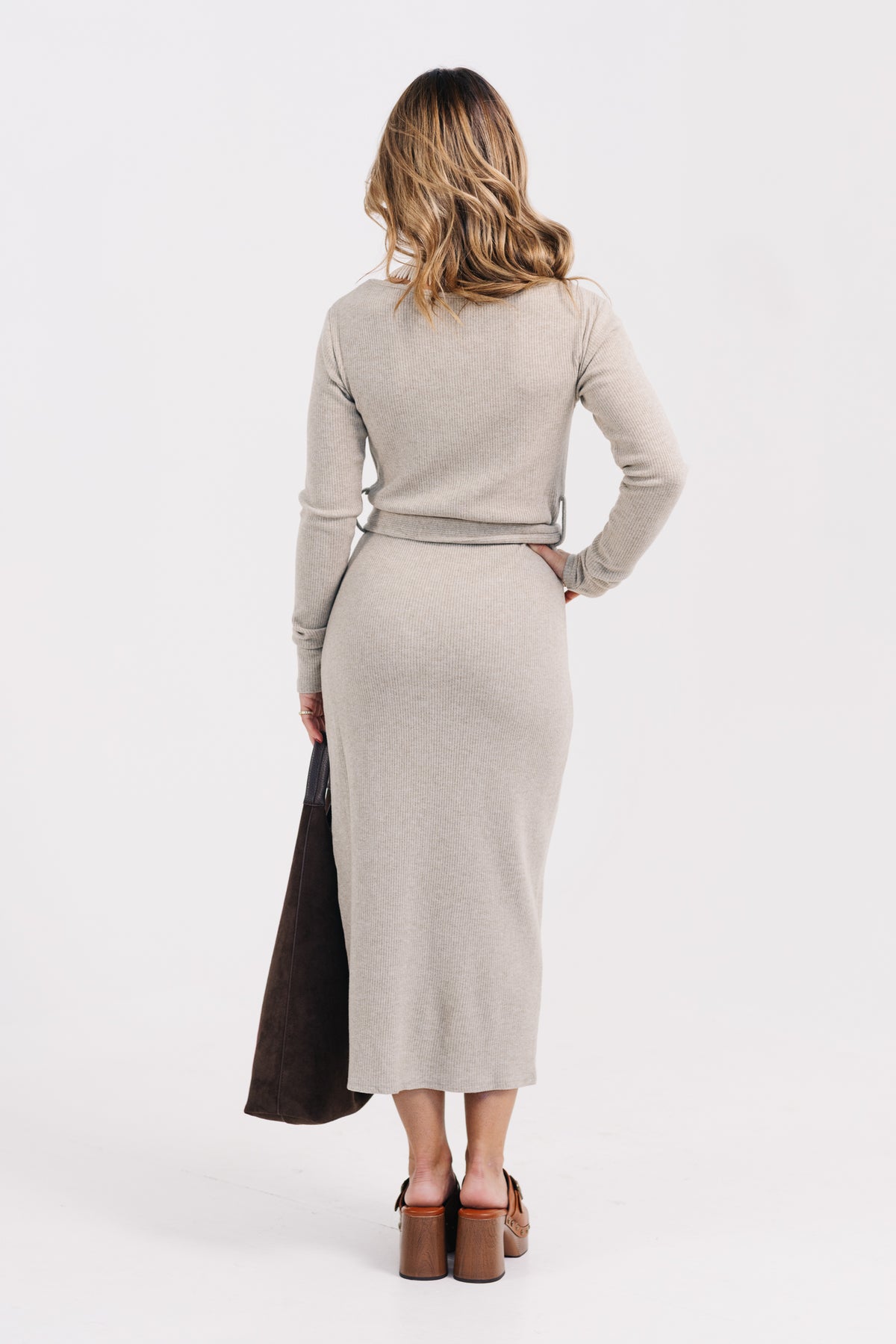 The Sloane Midi Dress Grey