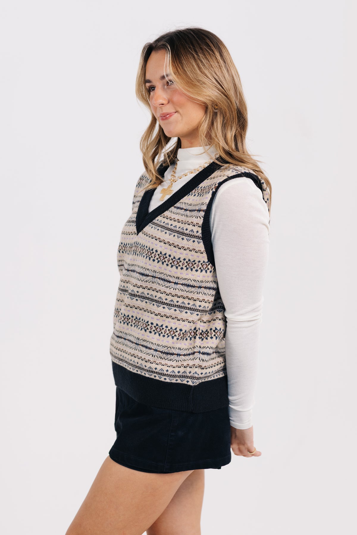 The Ruby Relaxed Fit Knit Sweater Vest