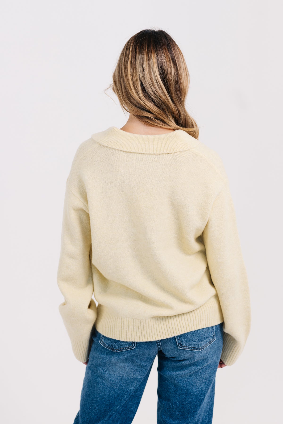 Lucy Paris Jill Long Sleeve Polo Sweater
