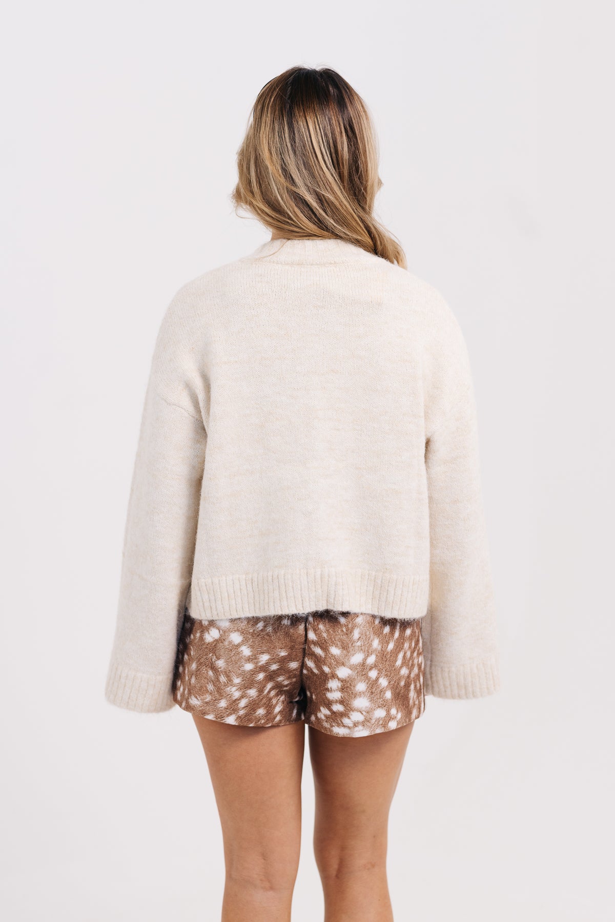 The Sadie Sweater Cardigan W/ Toggle Button Detail