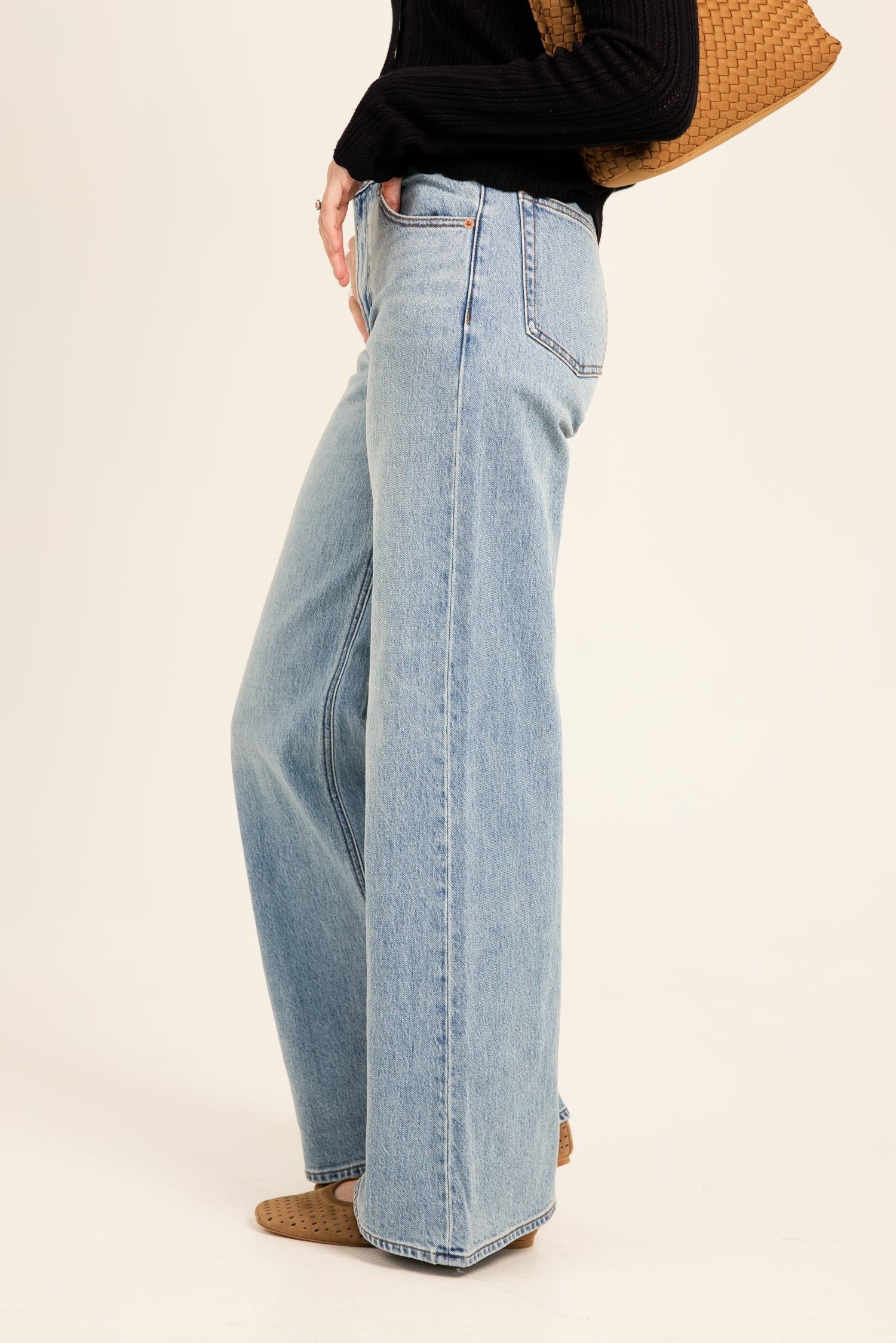 Z Supply Stunner Mid Rise WIde Leg Downtown