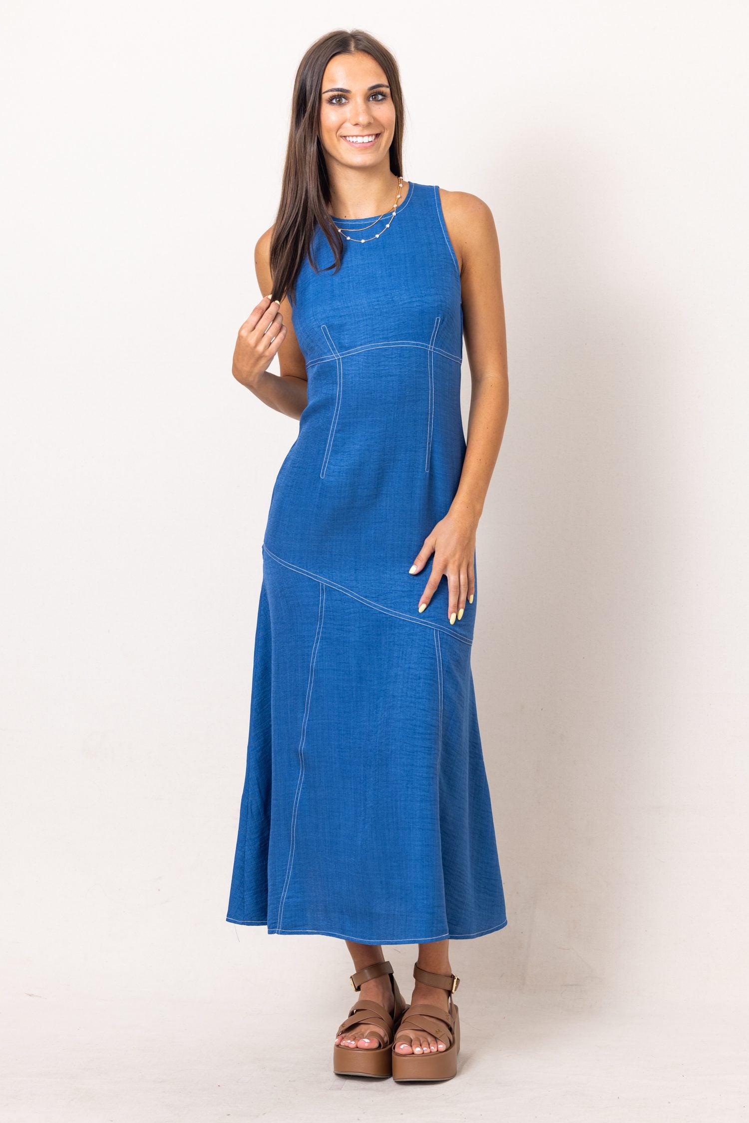 The Frances Sleeveless Maxi Dress