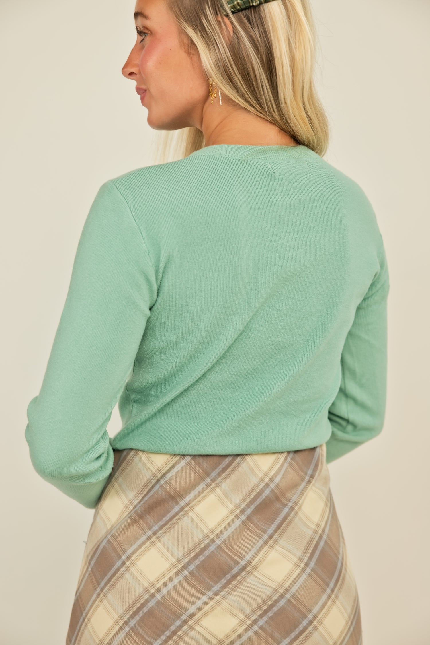 The Clarke Cardigan Mint