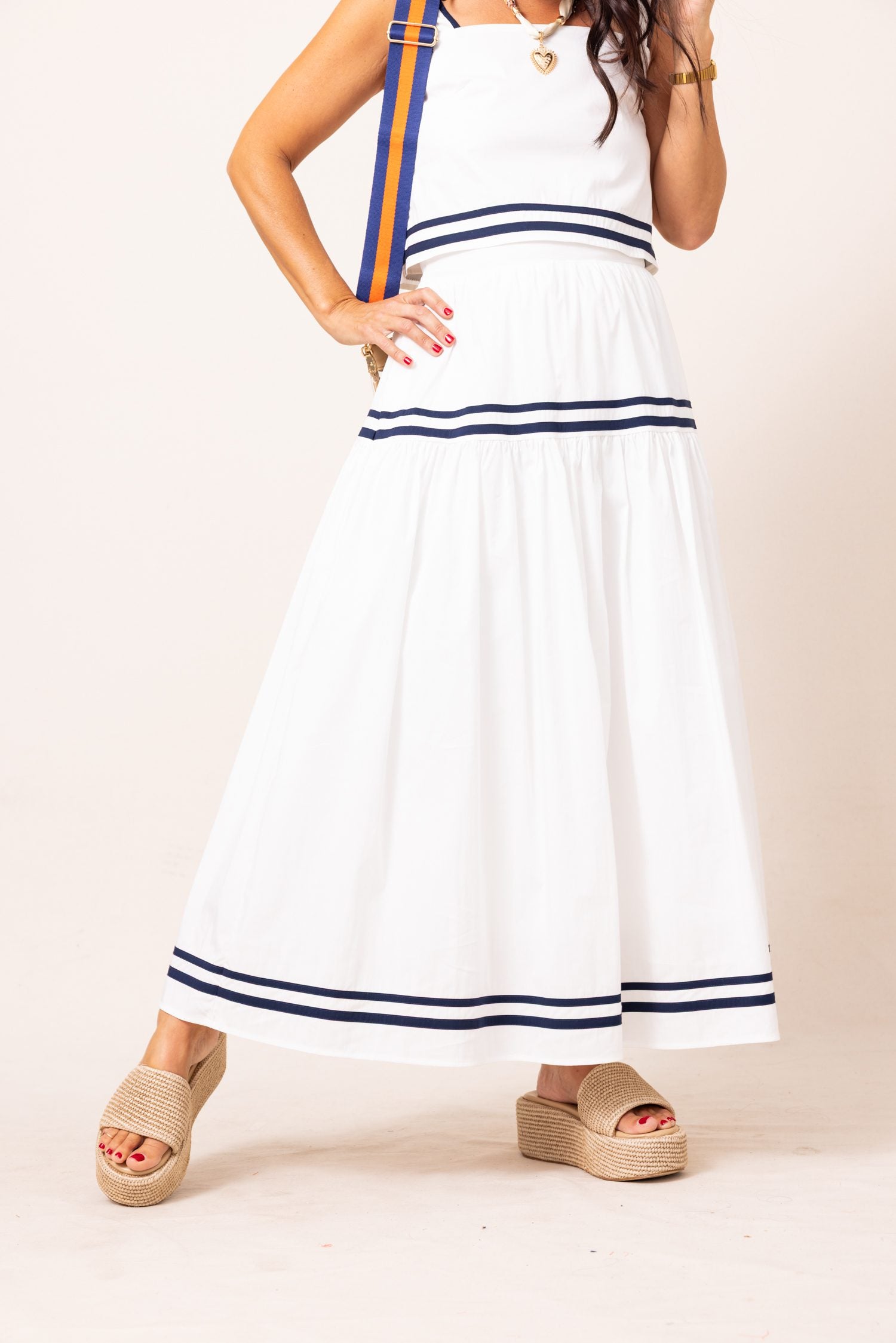 The Marine Look Tiered Skirt