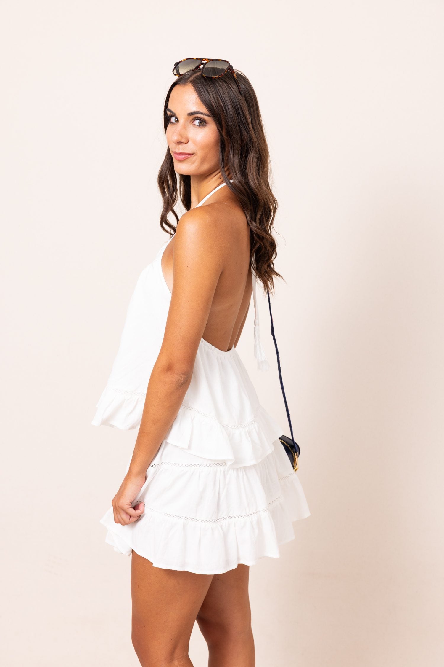 The Heidi Halter Neck Top And Mini Skirt Set