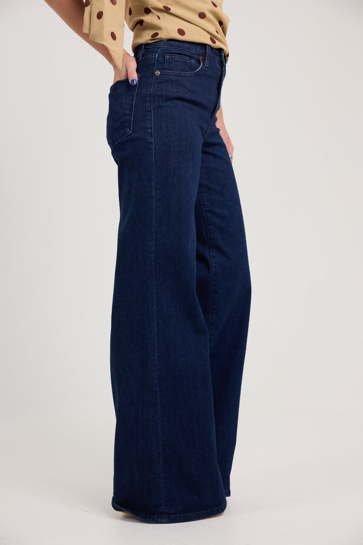 Good American Good Waist Palazzo Jeans