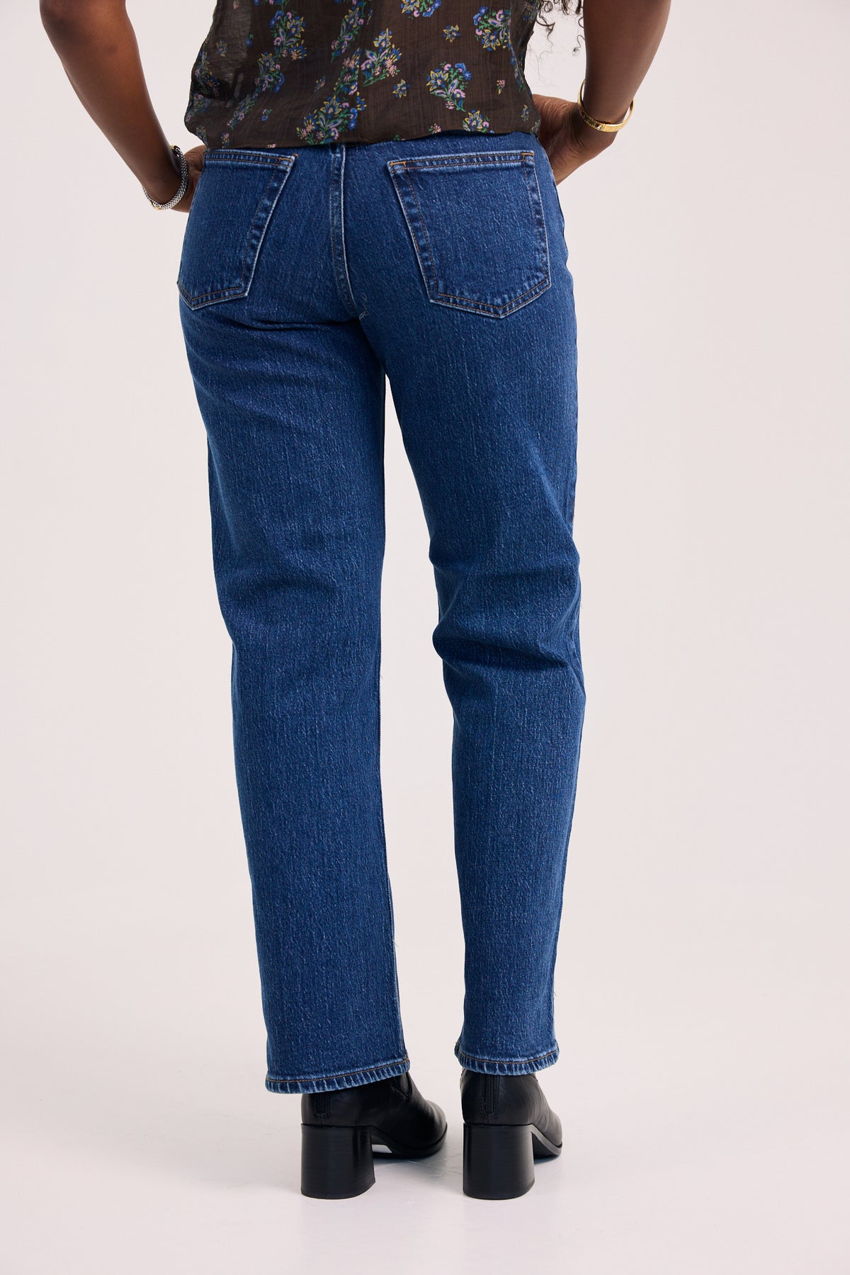 Just Black Denim Full Length Straight Jeans