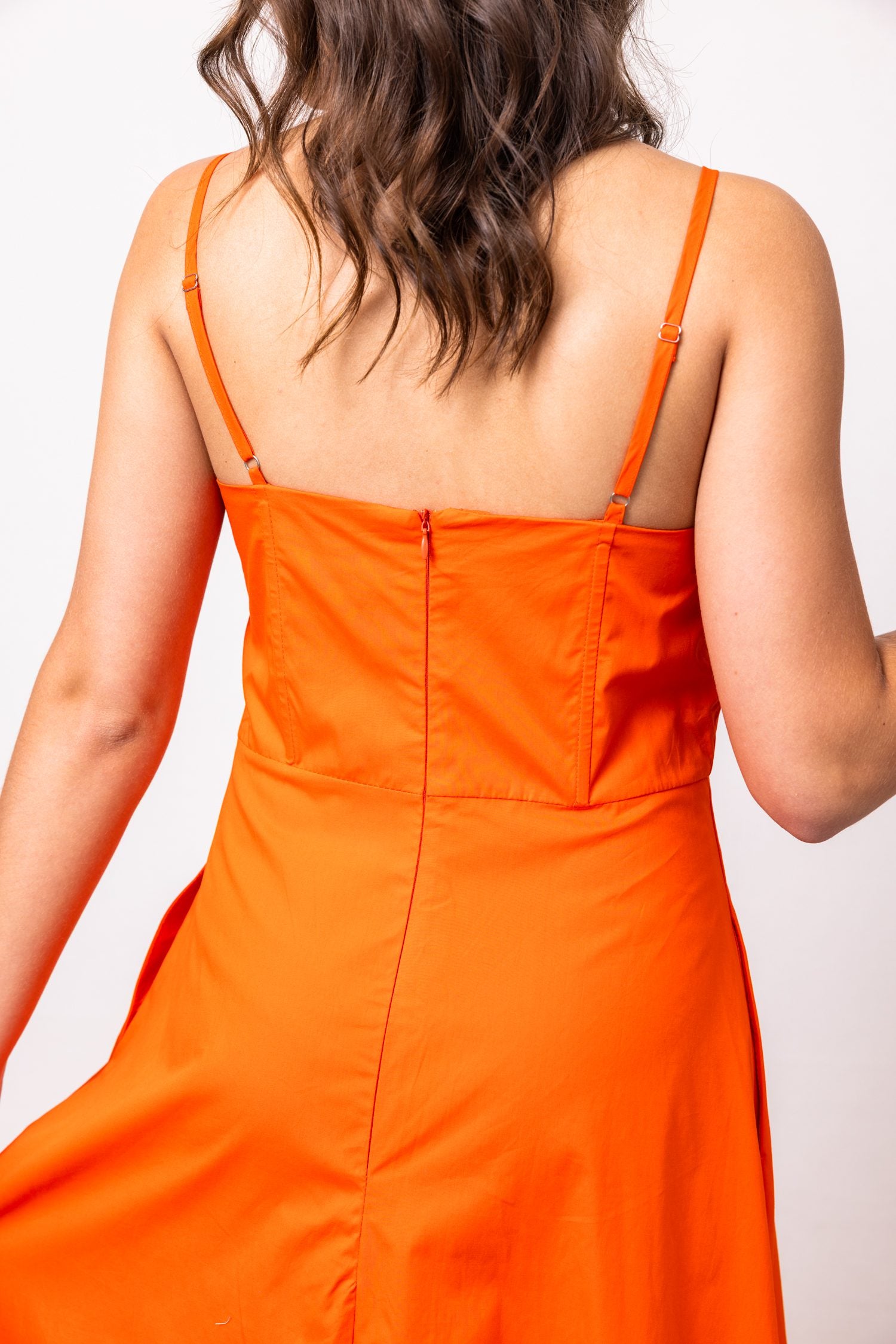 THML Thin Strap Large Bow Midi Dress