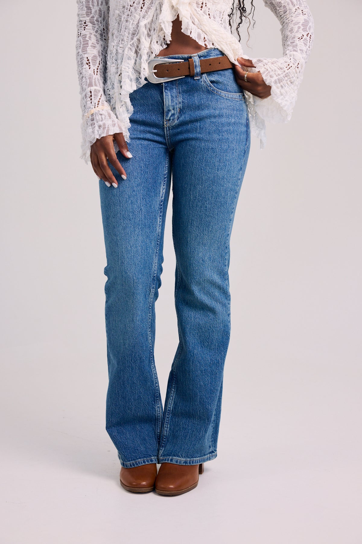 Free People Monte Low Rise Slim Boot Jeans