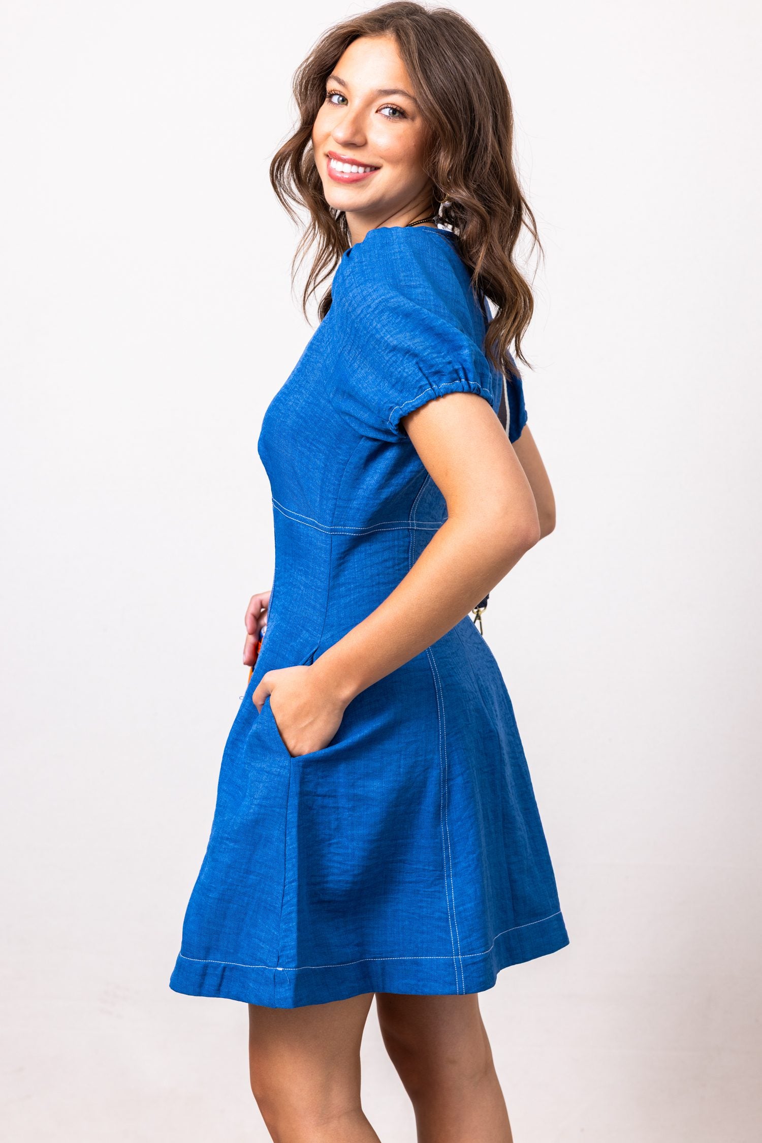 The Fatima Short Sleeves Mini Dress