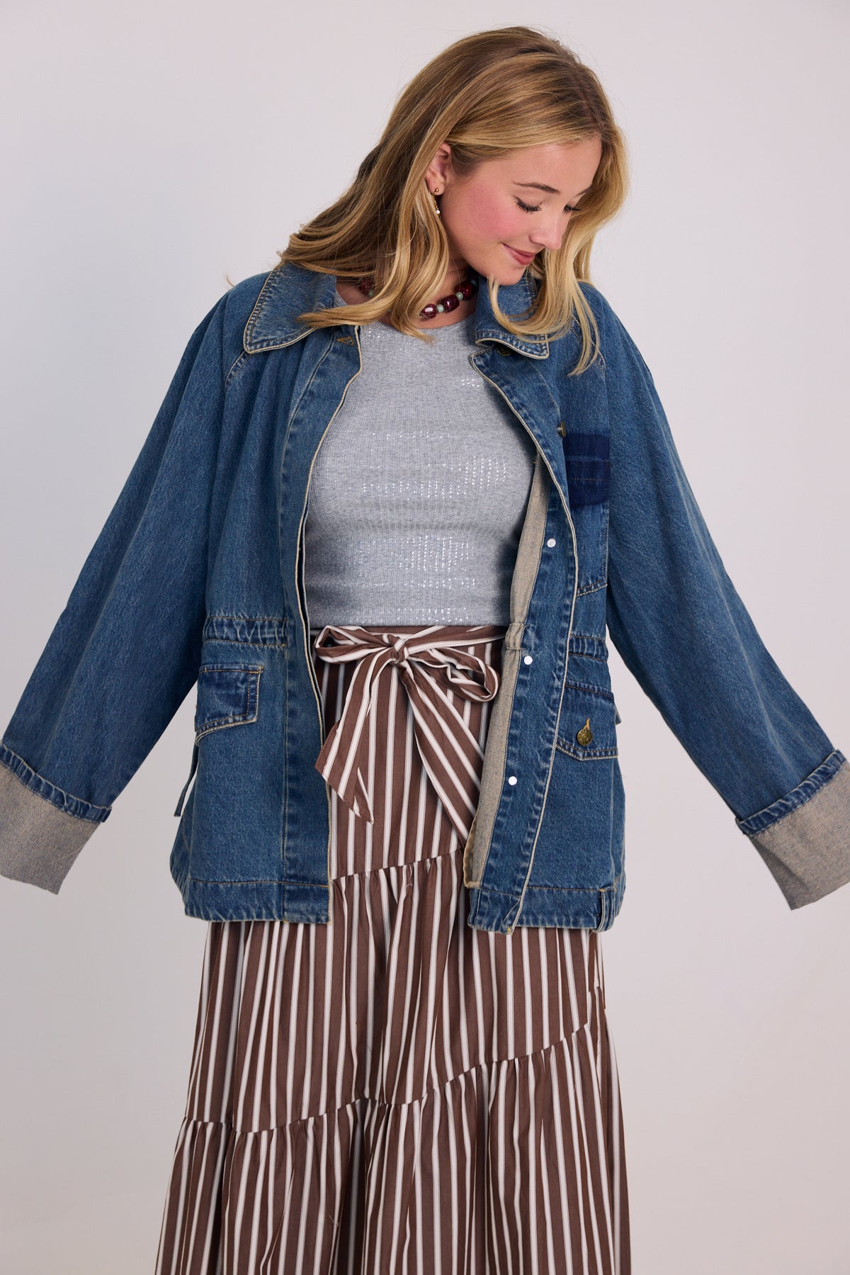The Millie Denim Jacket Dark Wash