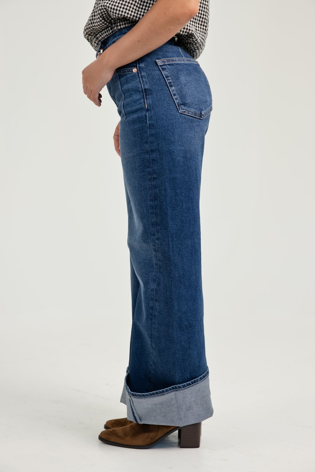 PISTOLA Kyra High Rise Bowed Wide