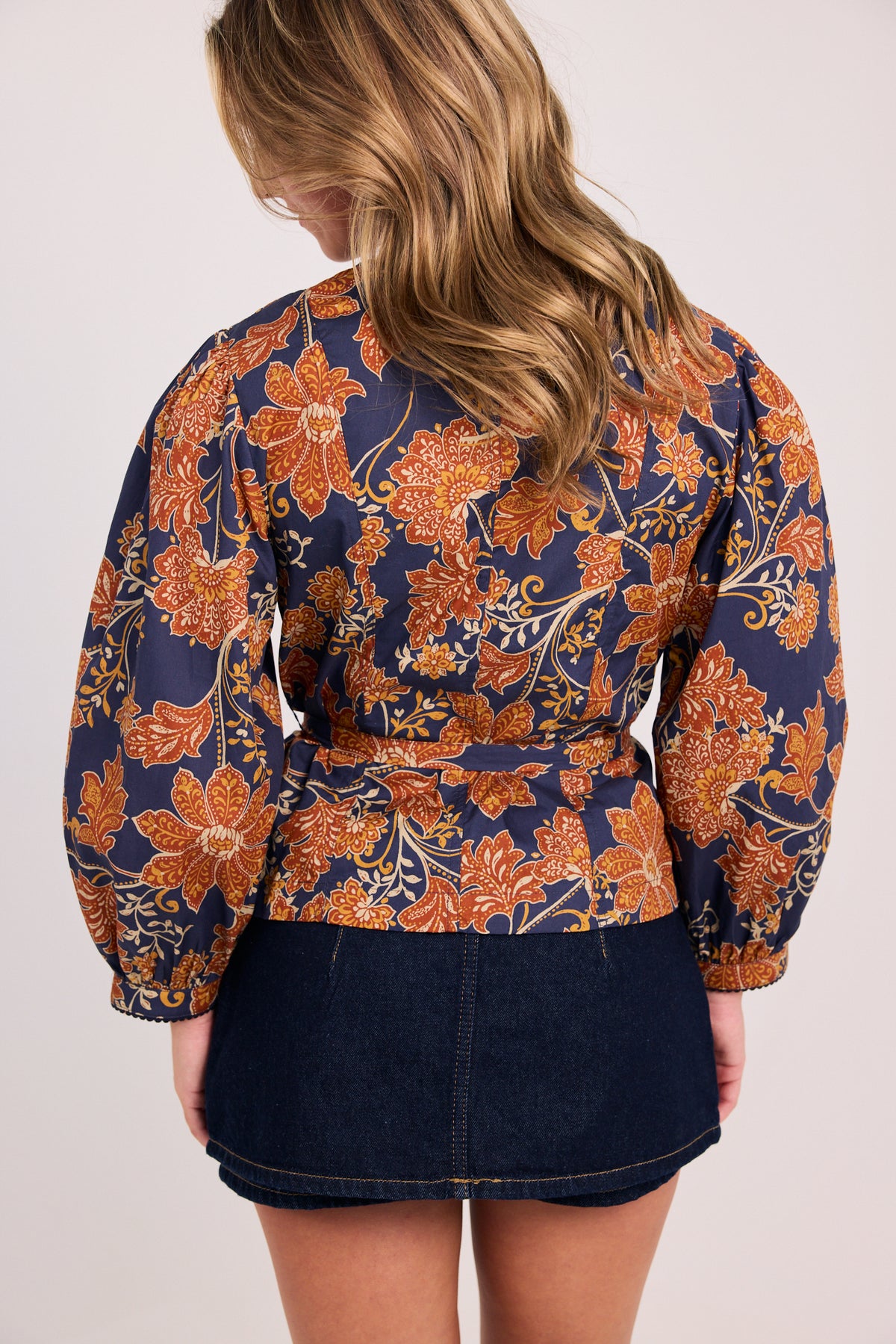 The Lydia Floral Tie Waist Blouse