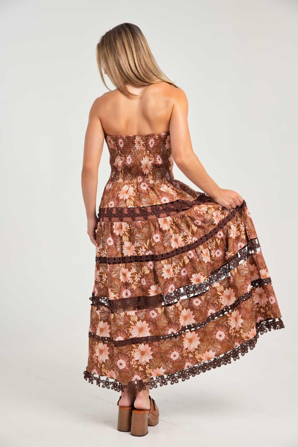 The Emily Floral Printed Midi Dress