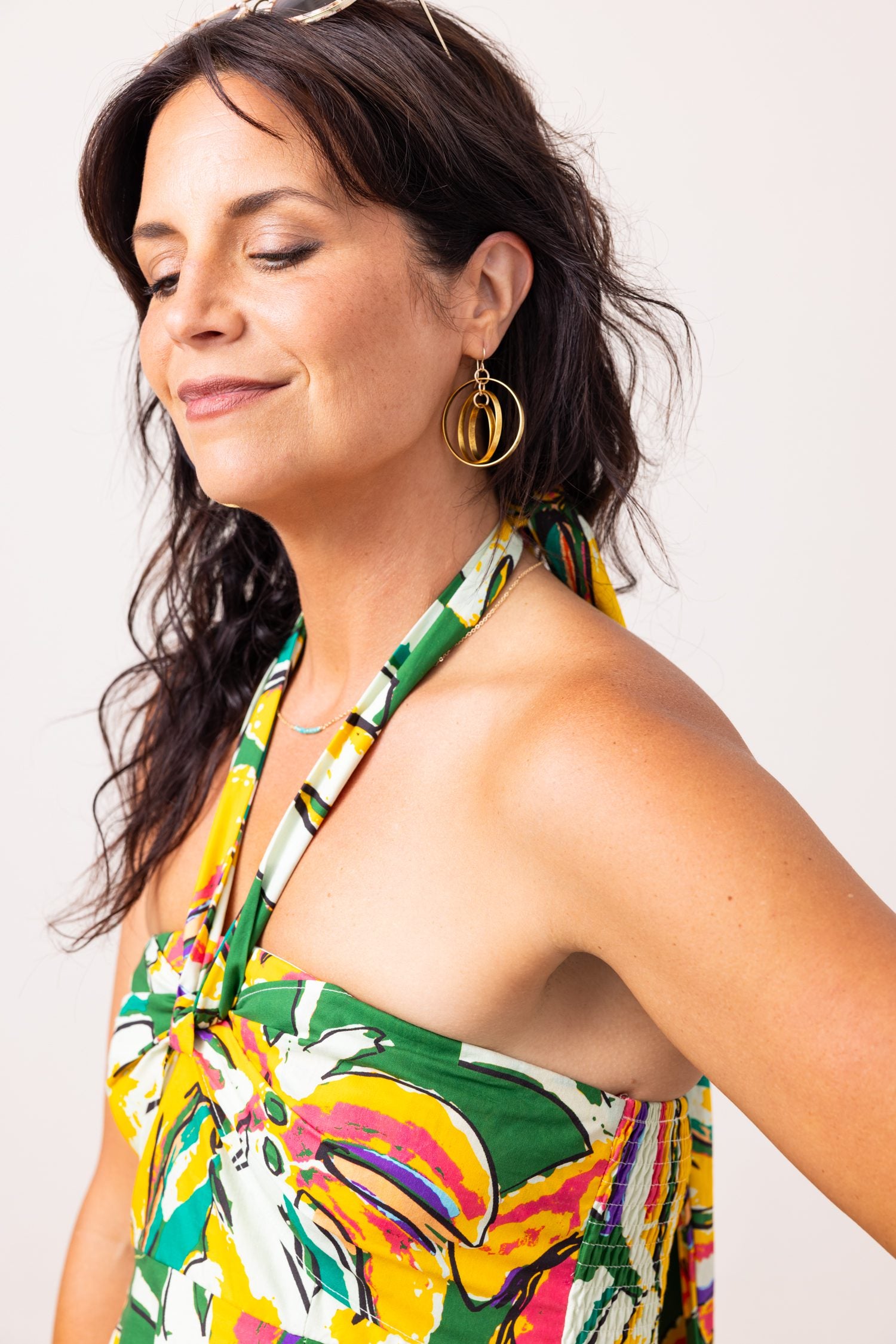 The Glamorous Golden Astrolabe Earrings
