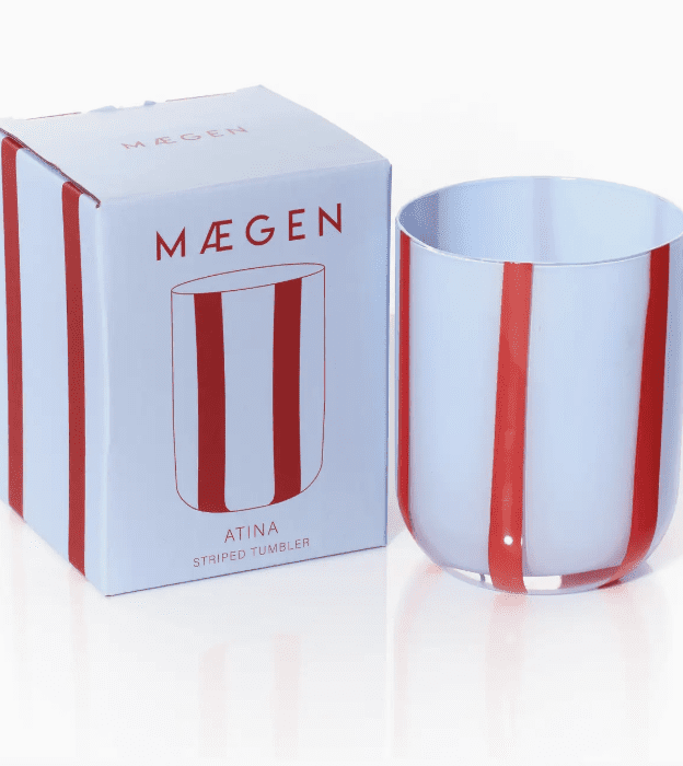 MAEGAN Atina Striped Glassware