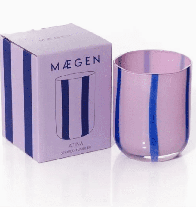 MAEGAN Atina Striped Glassware