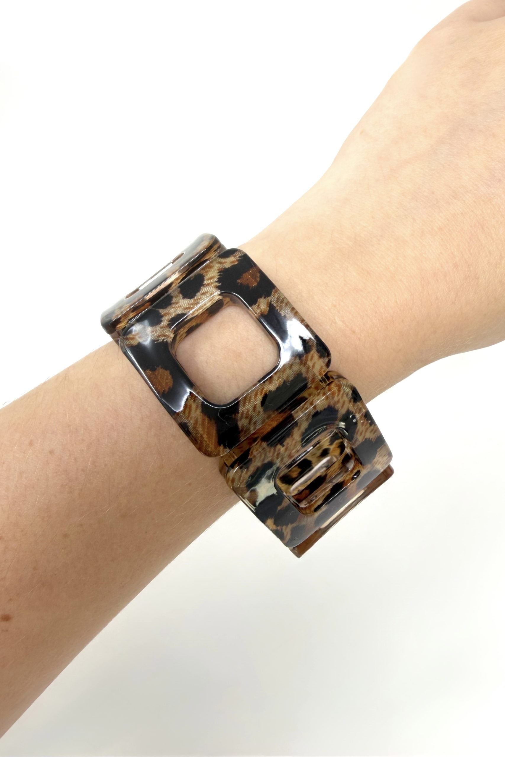 The Wild Side Leopard Stretch Bracelet