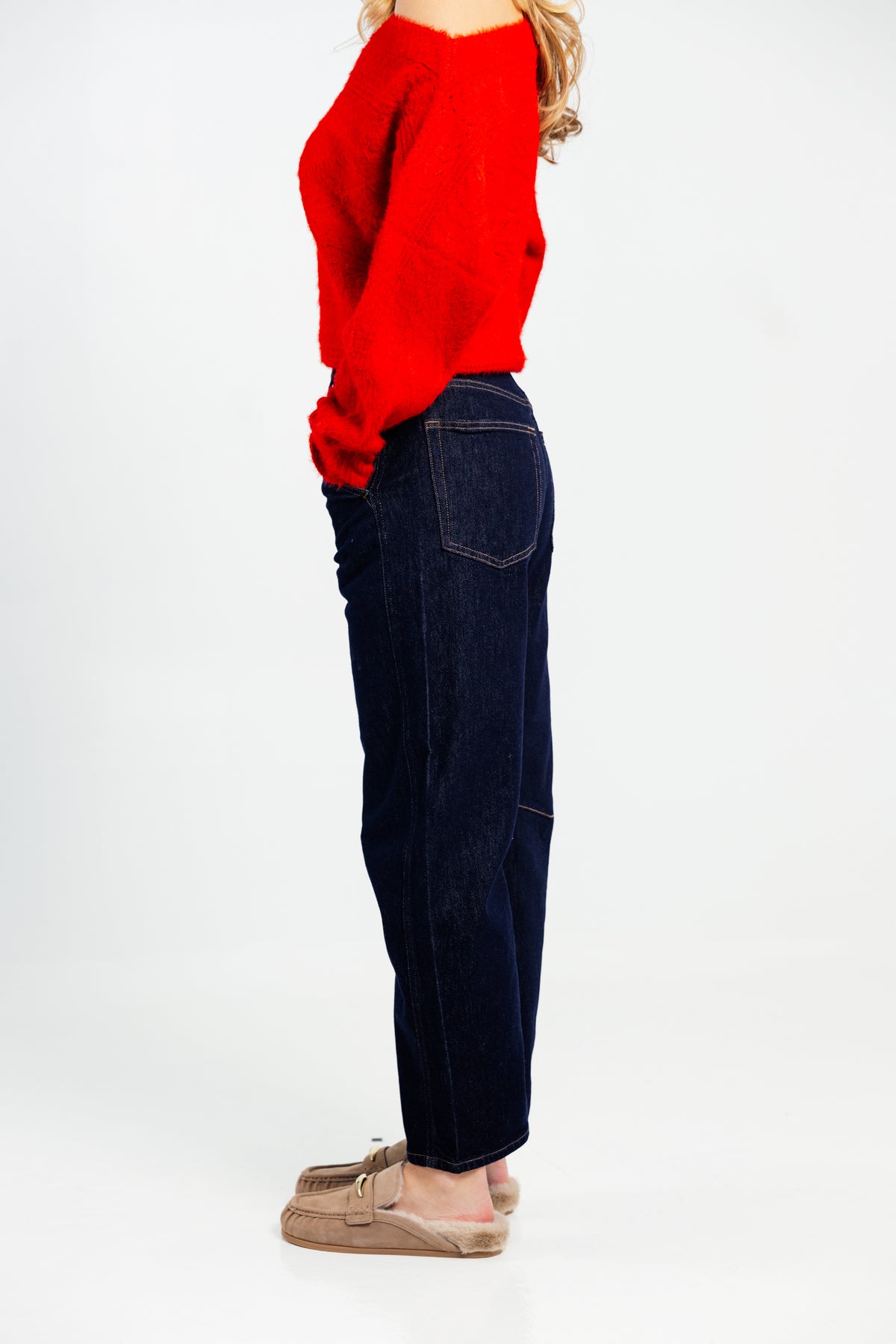 PISTOLA Beau Seamed Crescent Raw Jean