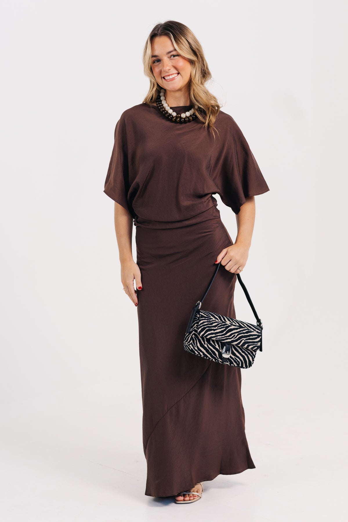 The Ramona Ruched Waist Bias Dress