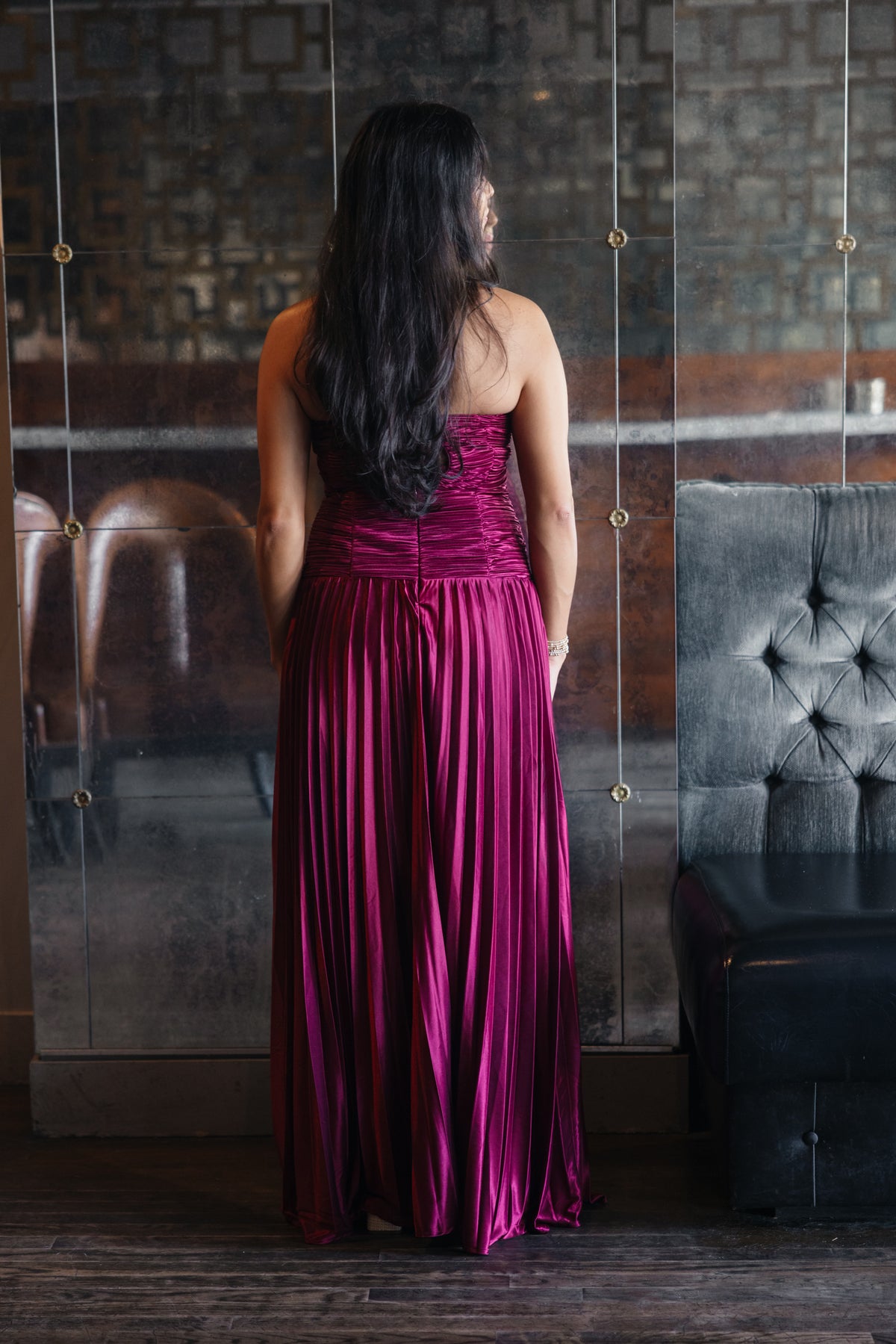 Lulu's Florence Twist Front Maxi Dress