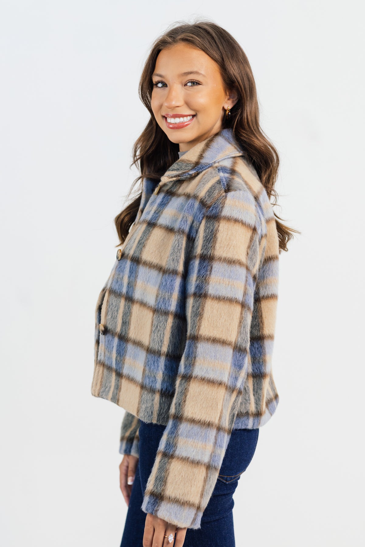 Z Supply Petra Plaid Shrunken Jacket