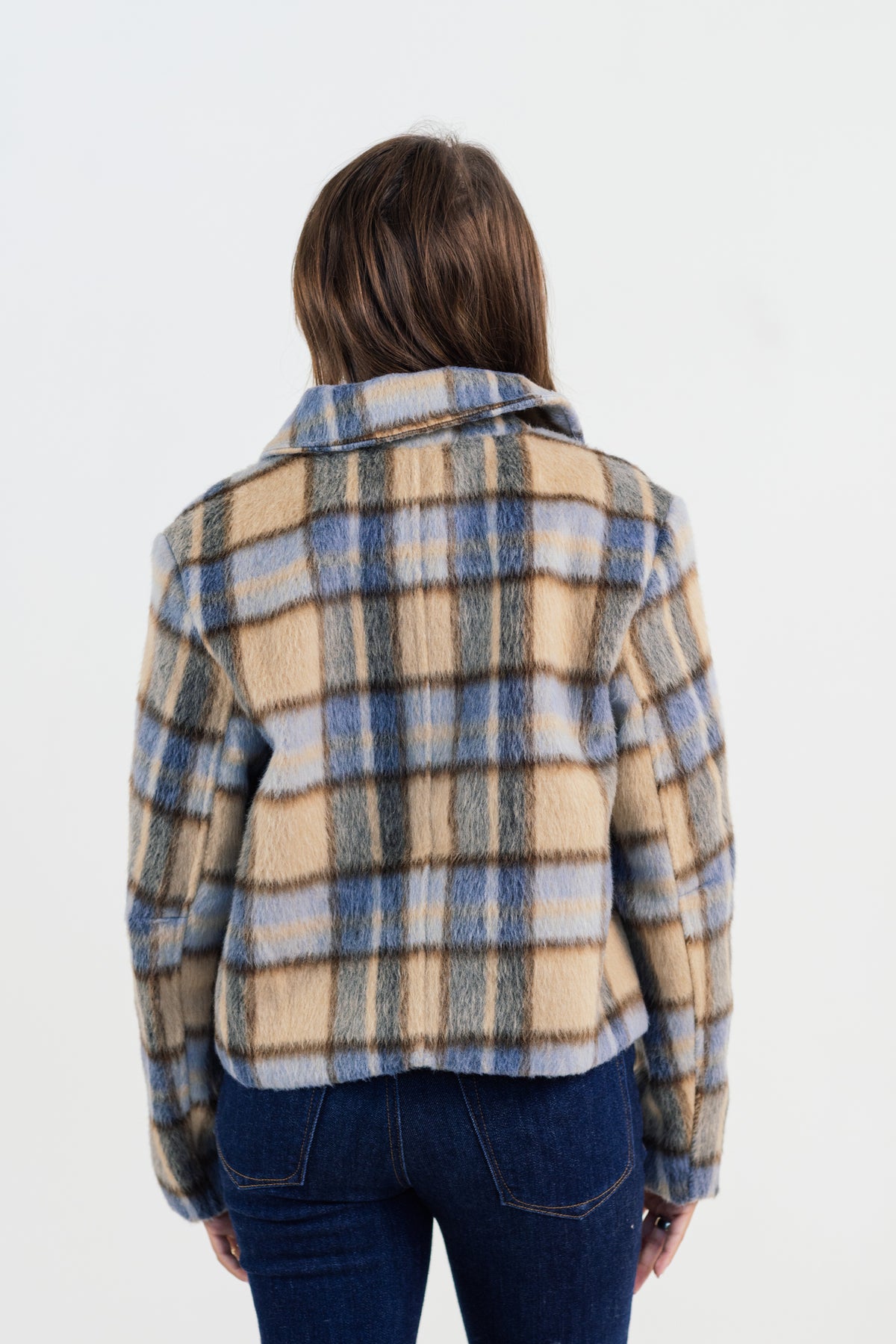 Z Supply Petra Plaid Shrunken Jacket