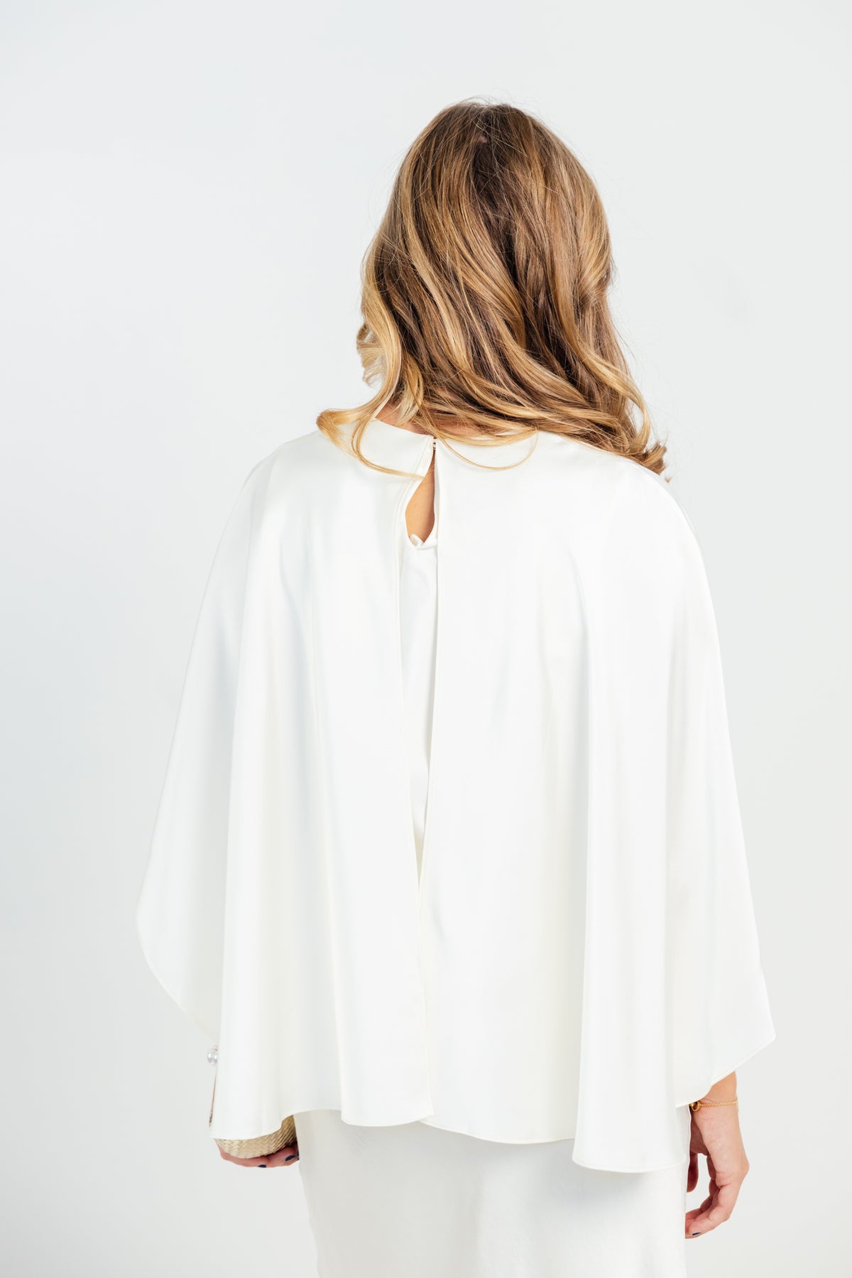 Lucy Paris Fiona Cape Satin Top