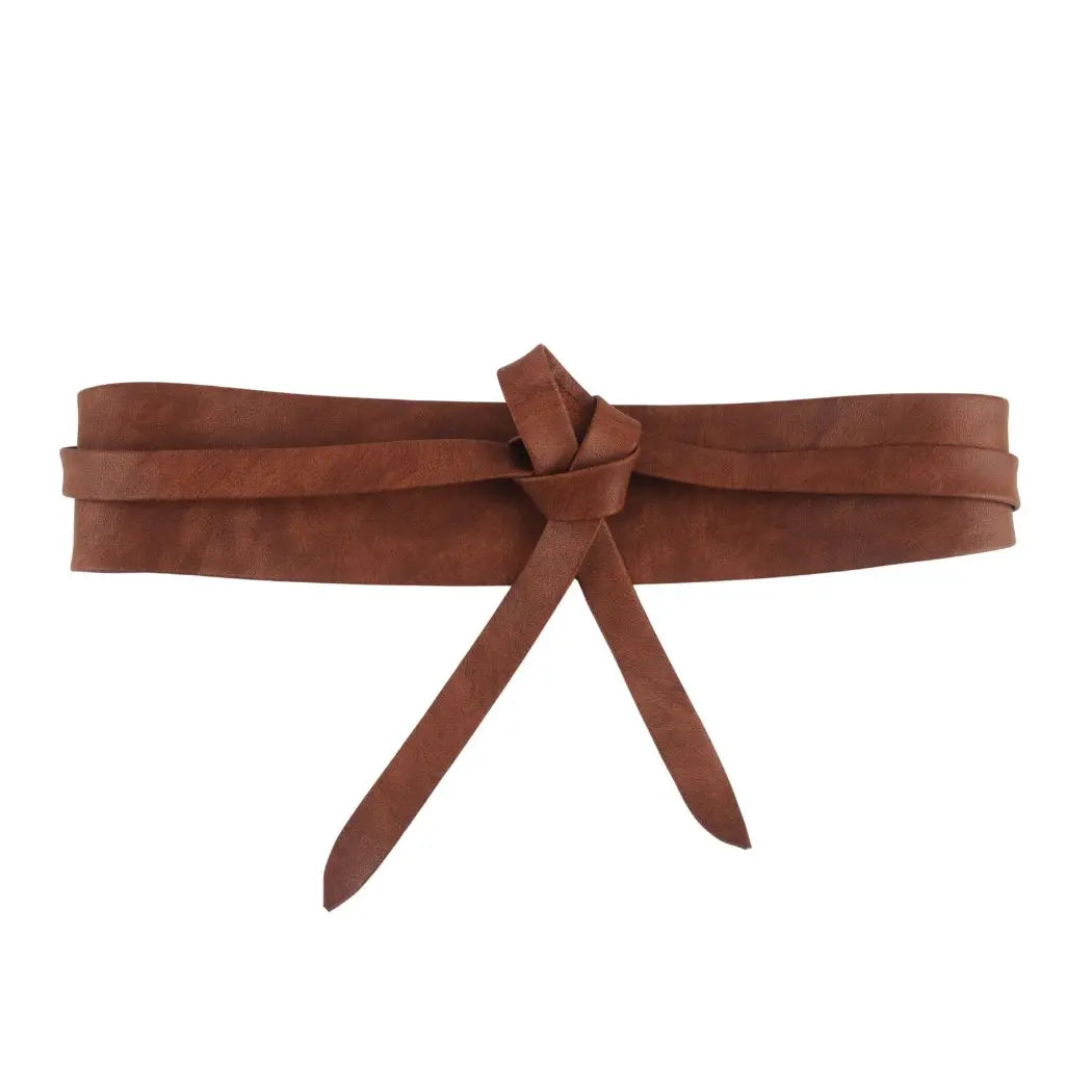 Obi Wrap Genuine Leather Belt