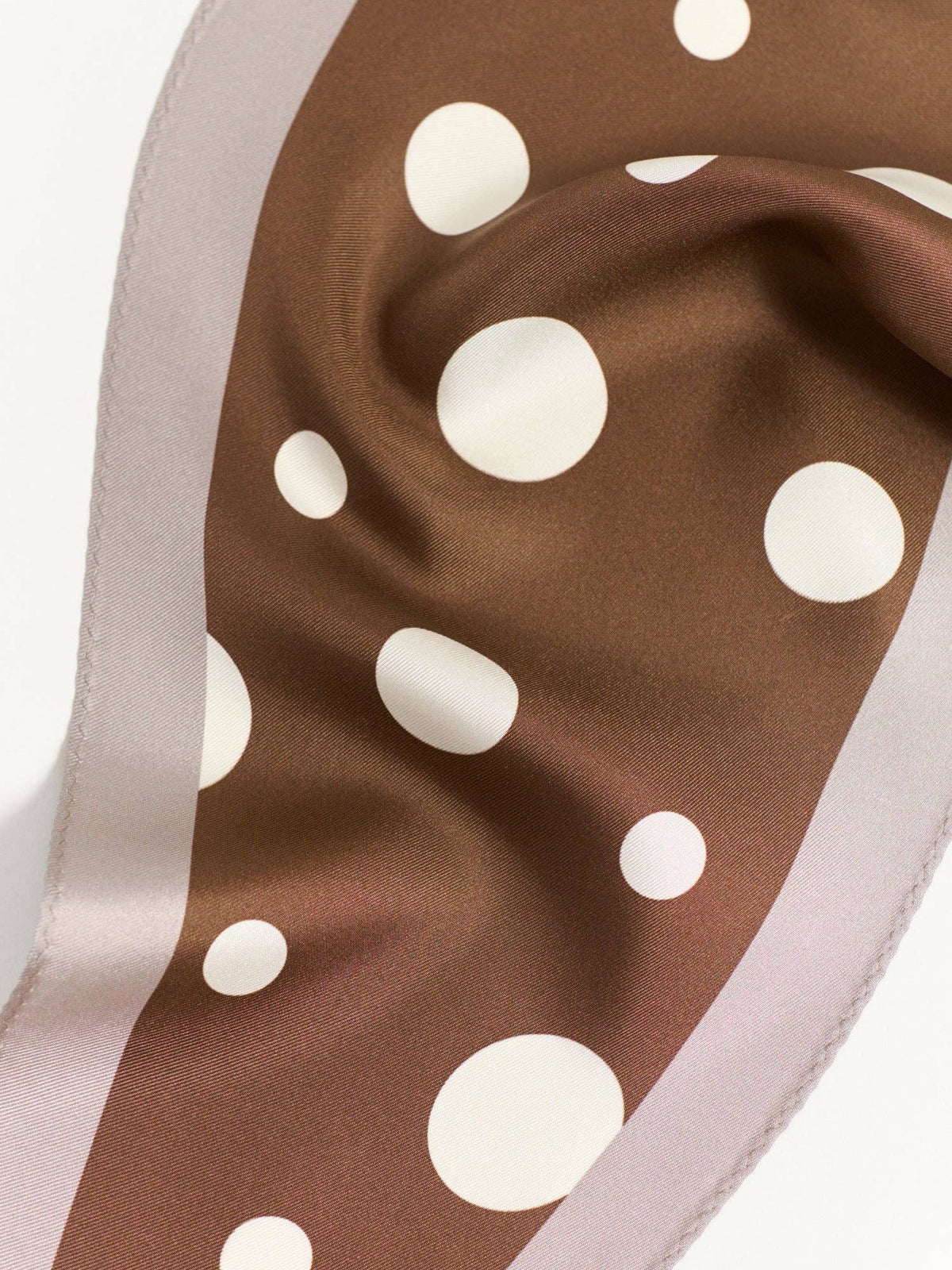 Lost Pattern Polka Silk Diamond Neckerchief