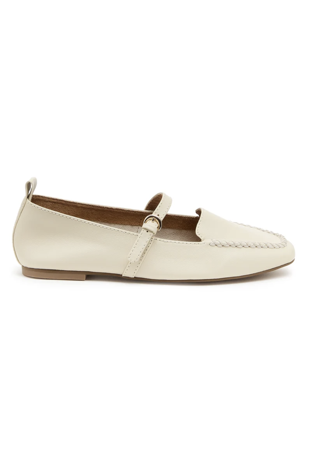 Kelsi Dagger Ferry Mary Jane Flats Shell