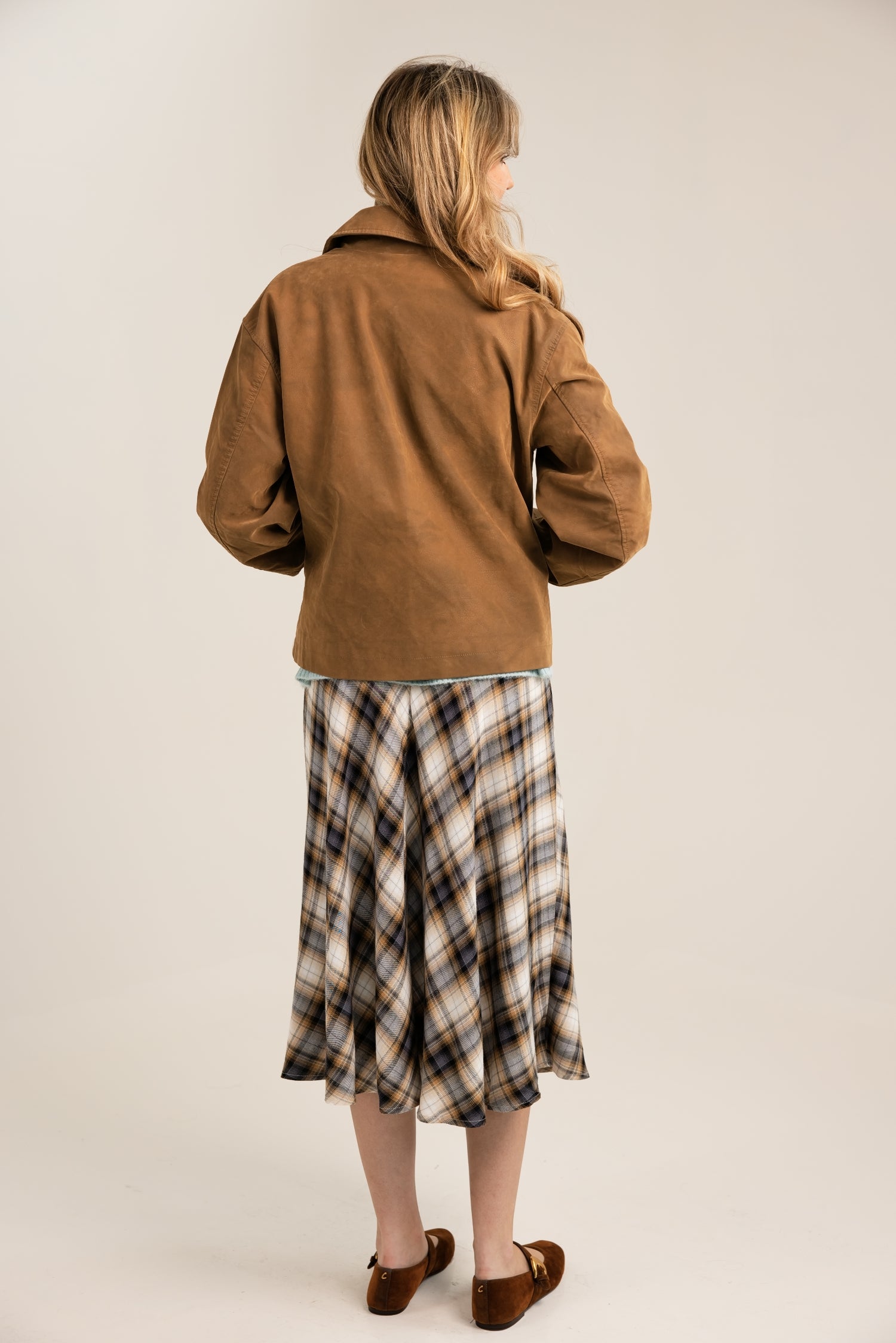 Free People Hera Vegan Jacket  Caramel Cafe