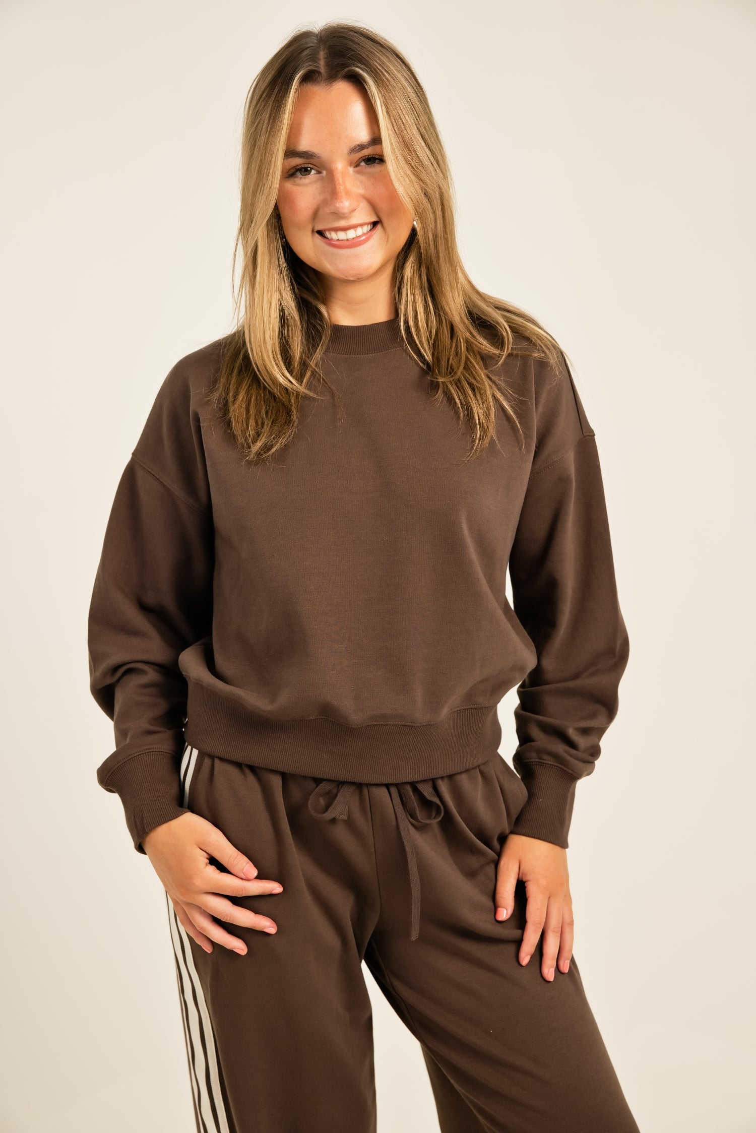Z Supply Comeback Sweatshirt Dark Chocolate