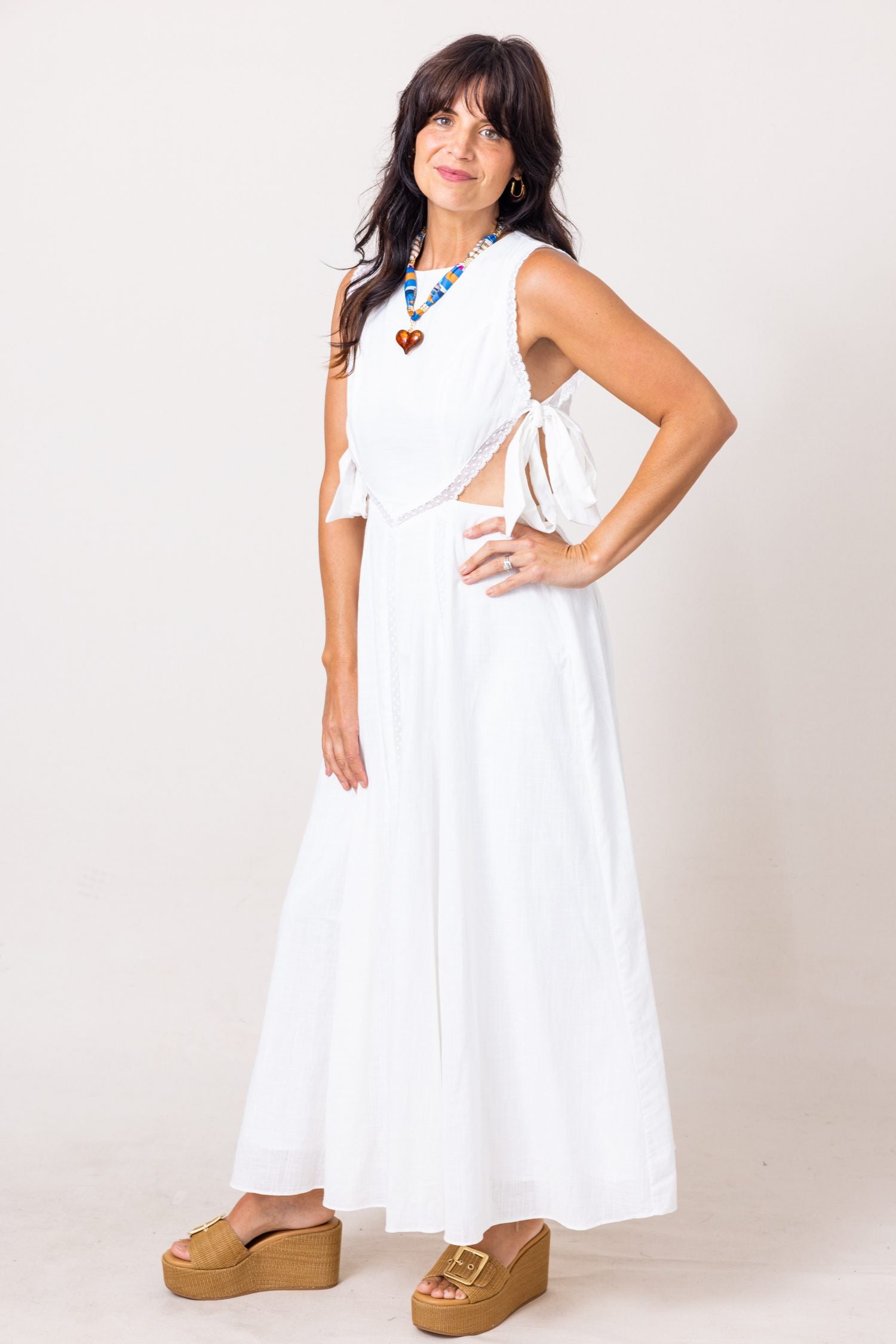 The Summer Breeze Side Cut Out Midi Dress