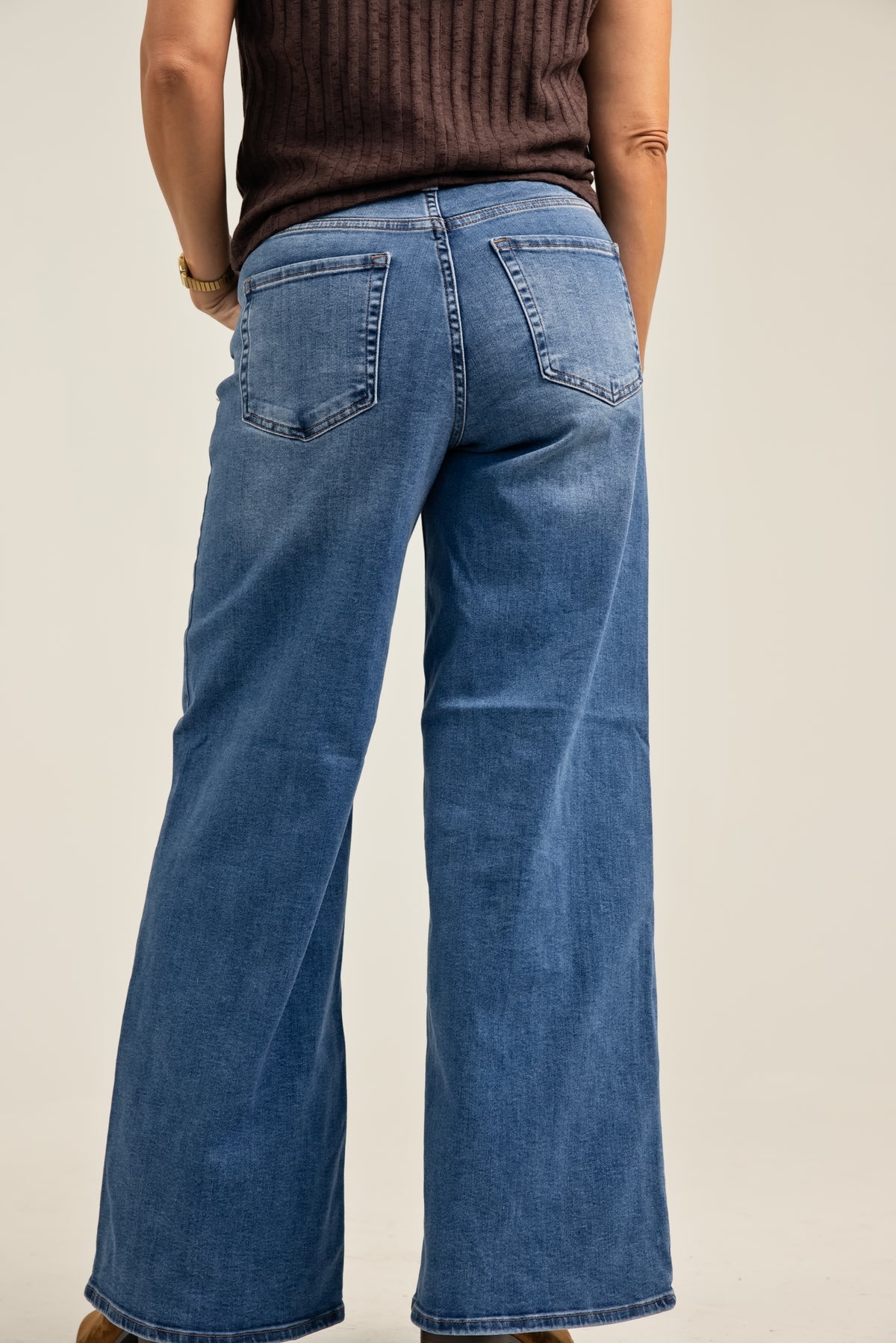 Just Black Denim High Rise Full Length Loose Straight