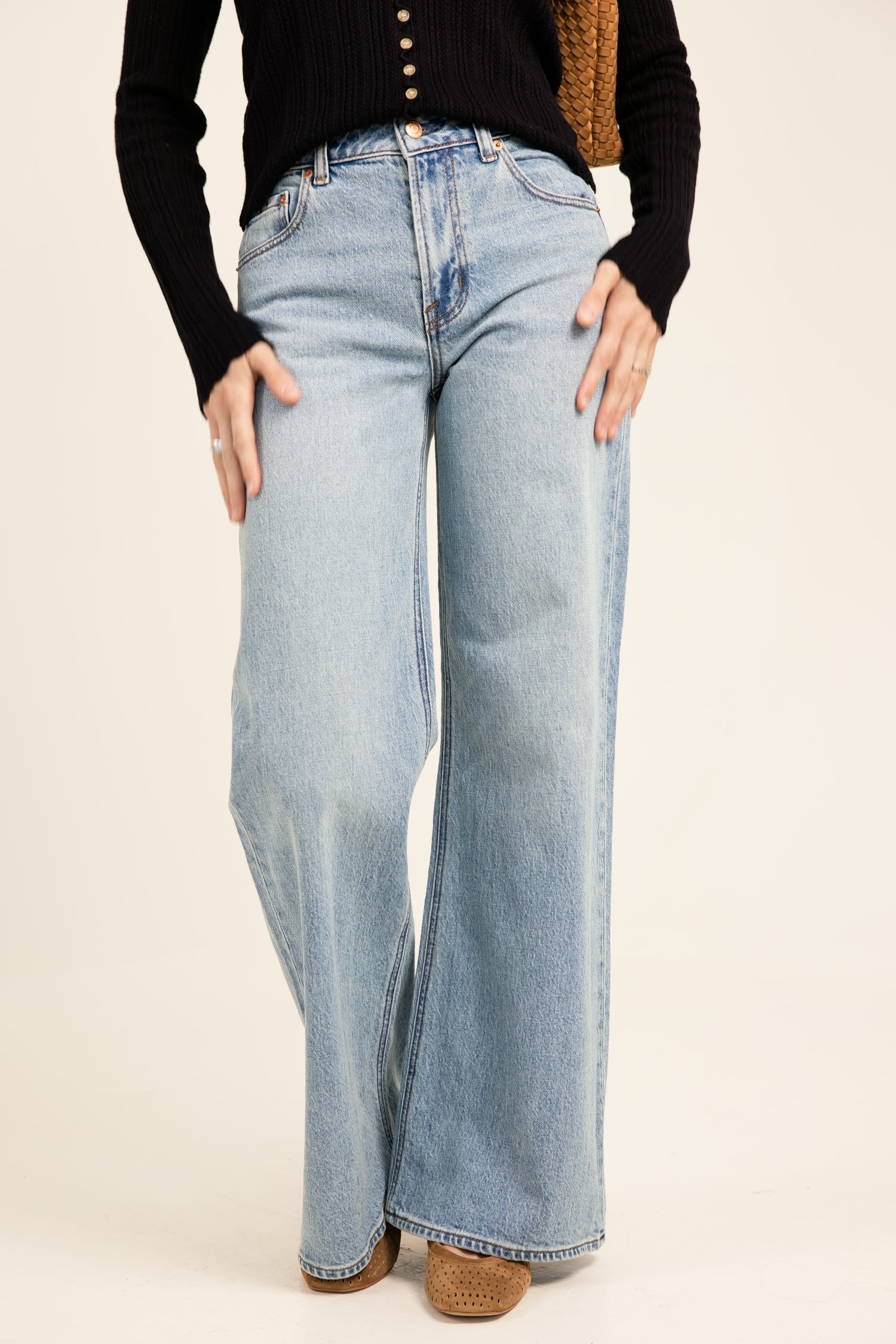 Z Supply Stunner Mid Rise WIde Leg Downtown
