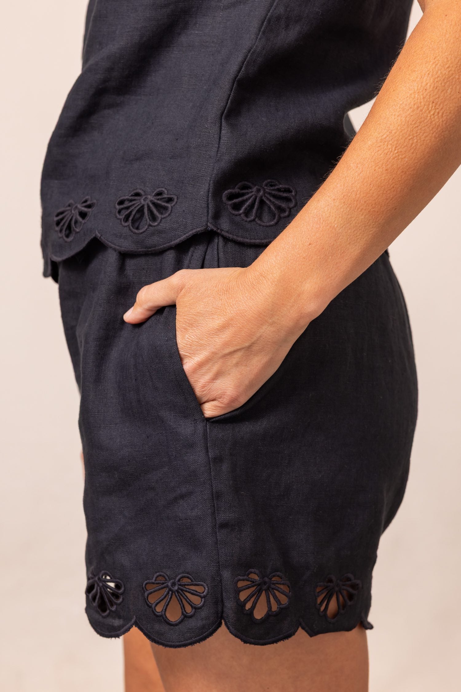 Sanctuary Almost There Linen Shorts