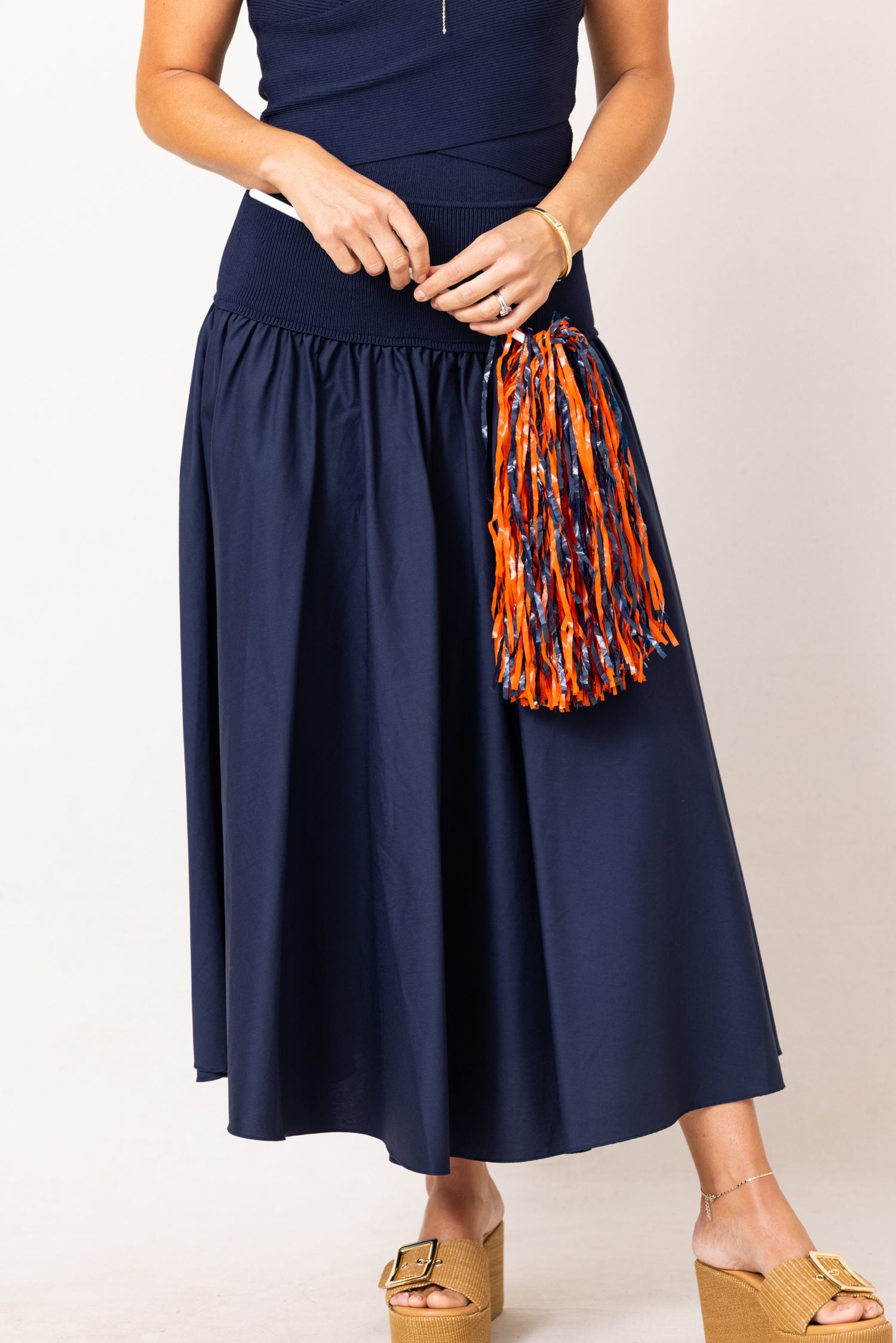 Lucy Paris Selene Mixed Media Skirt