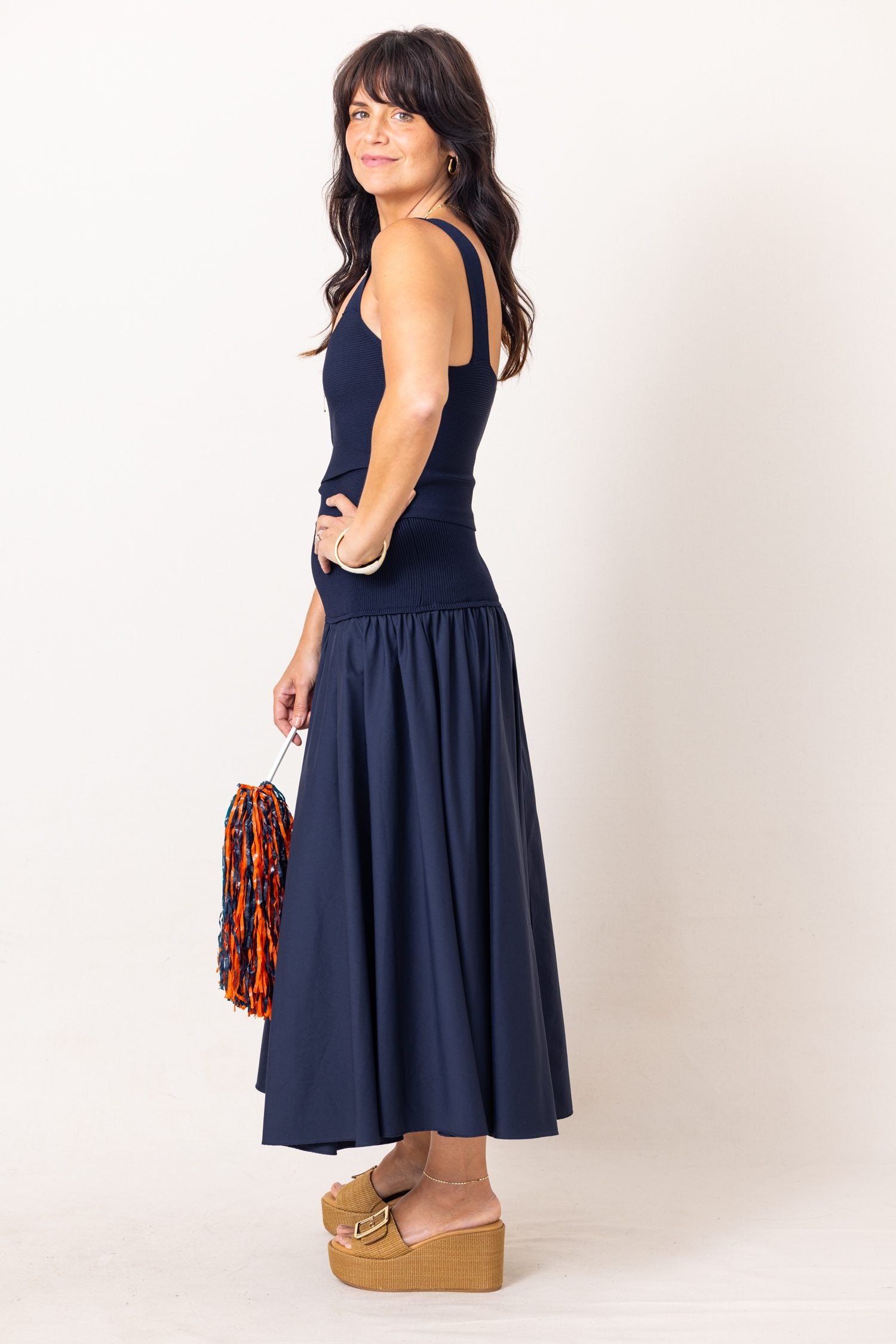 Lucy Paris Selene Mixed Media Skirt