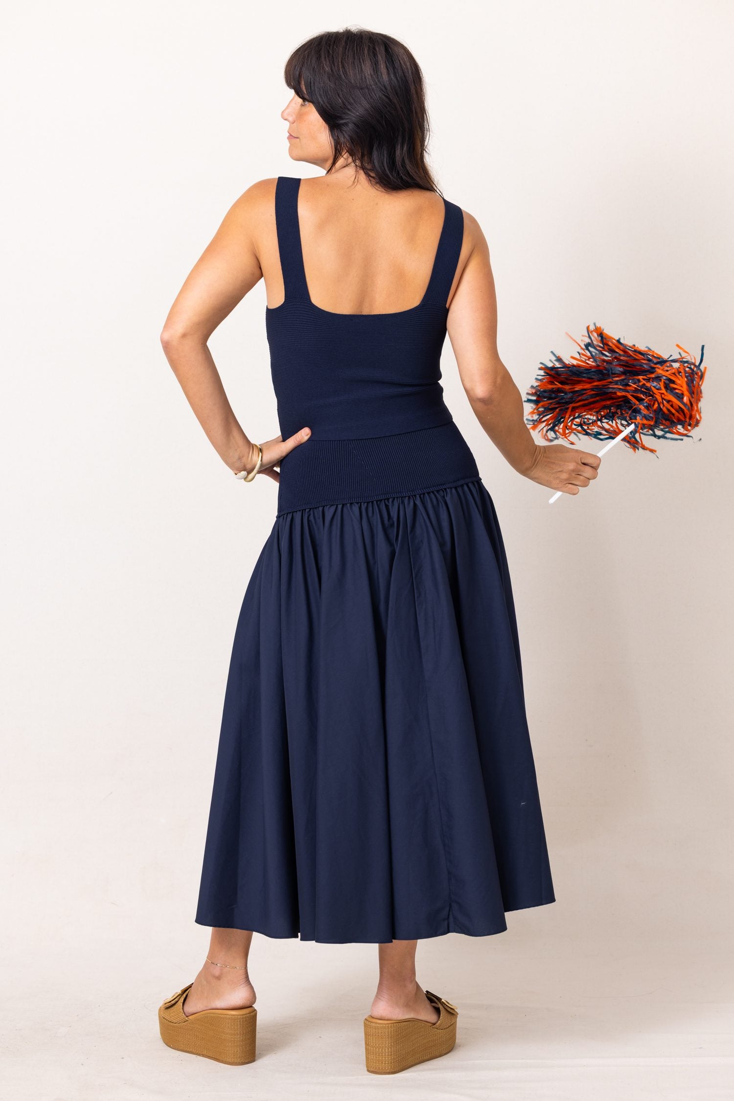Lucy Paris Selene Mixed Media Skirt