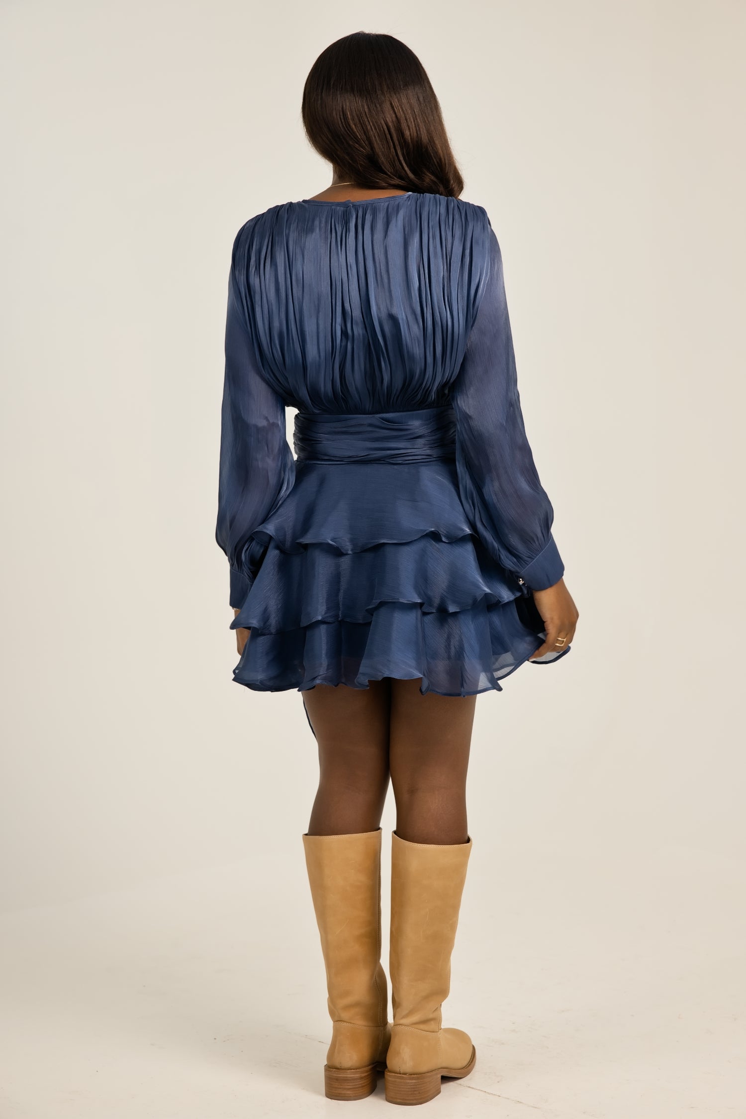The Shine and Shimmer Organza Mini Dress