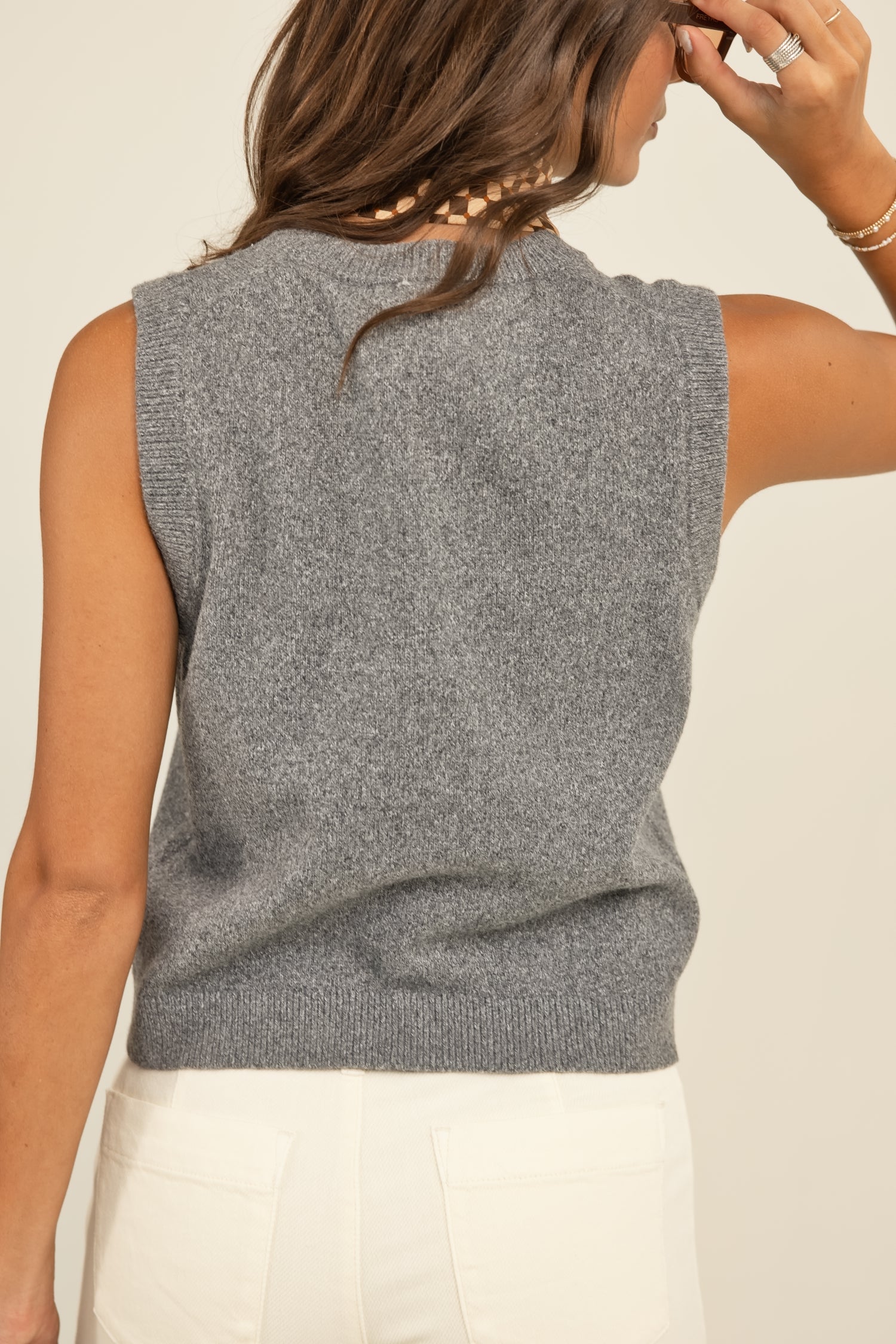 French Connection Aleyna Knit Contrast Top