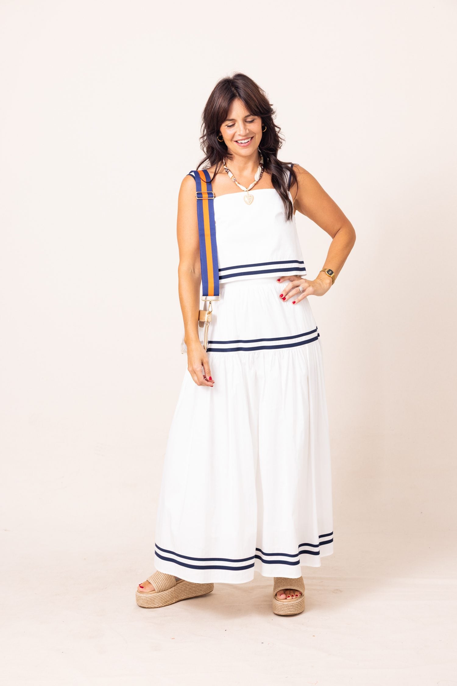 The Marine Look Tiered Skirt