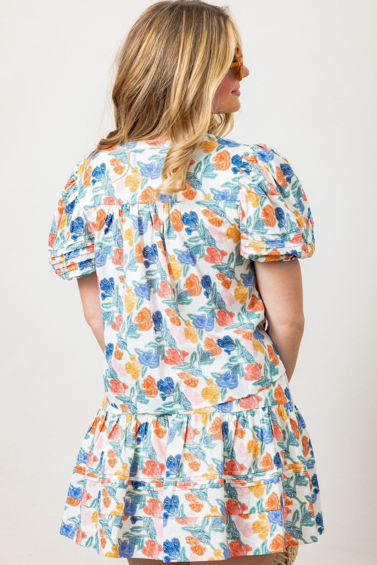 The Blossom Floral V-Neck Blouse