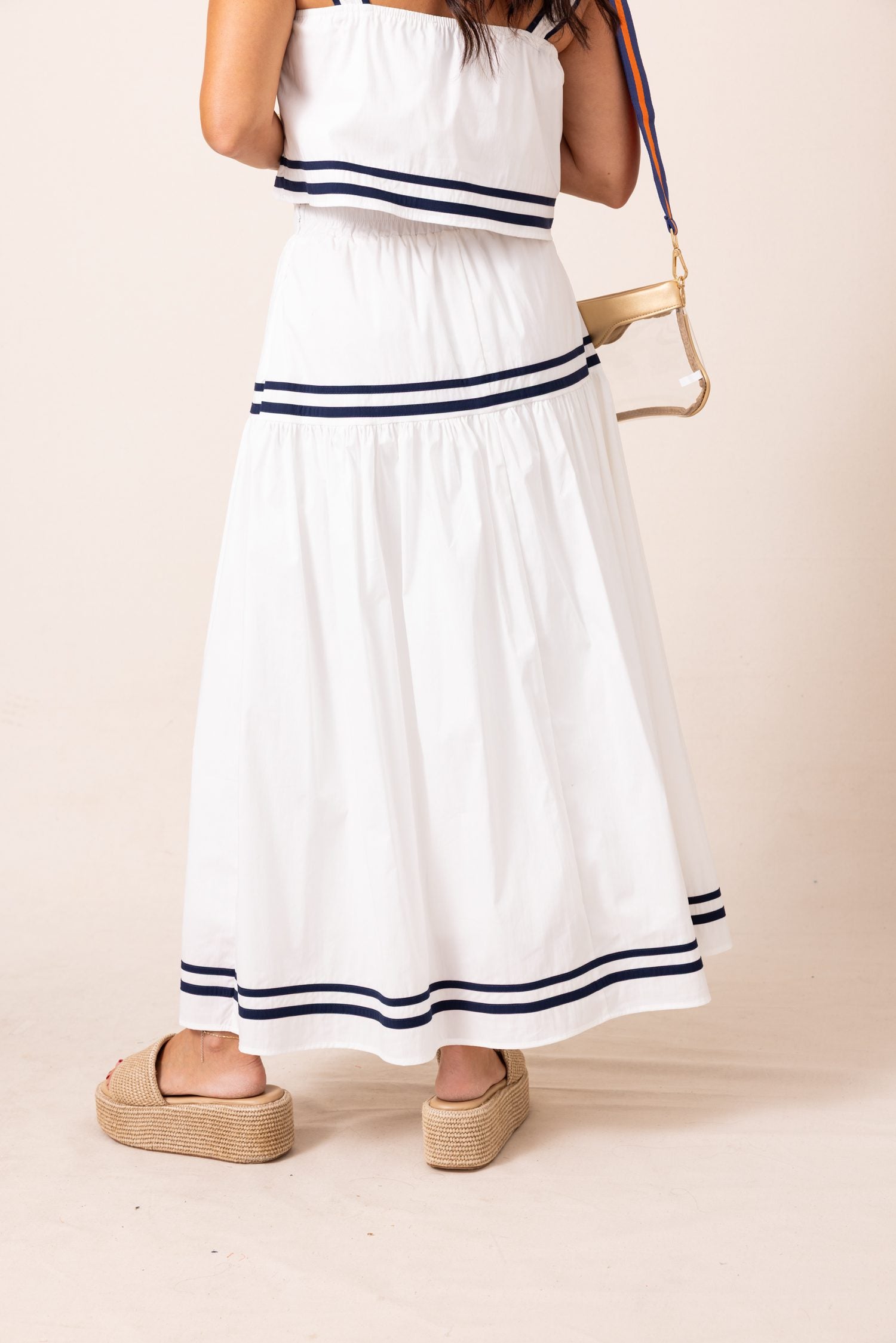 The Marine Look Tiered Skirt