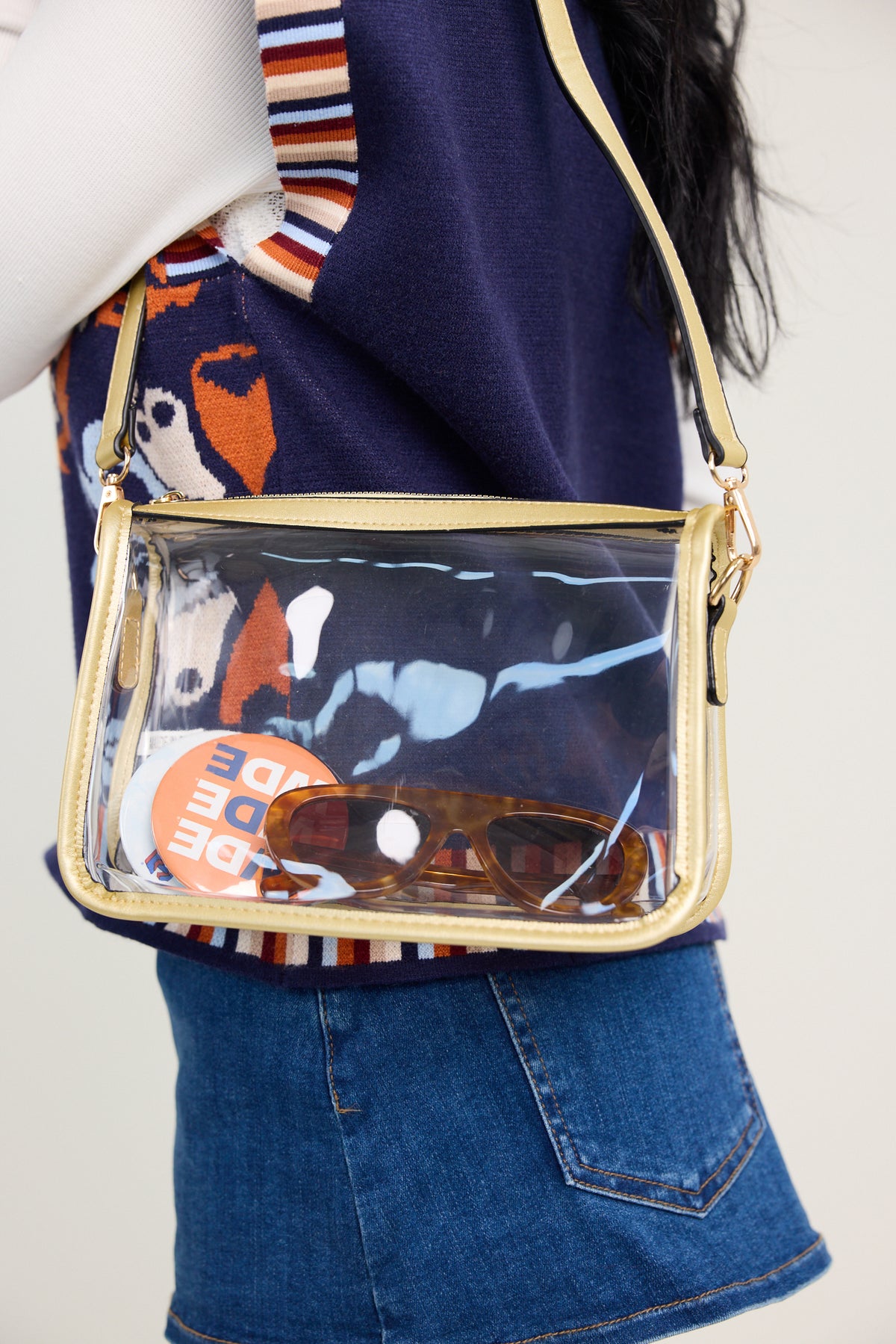 Sophia Clear Gameday Crossbody Bag