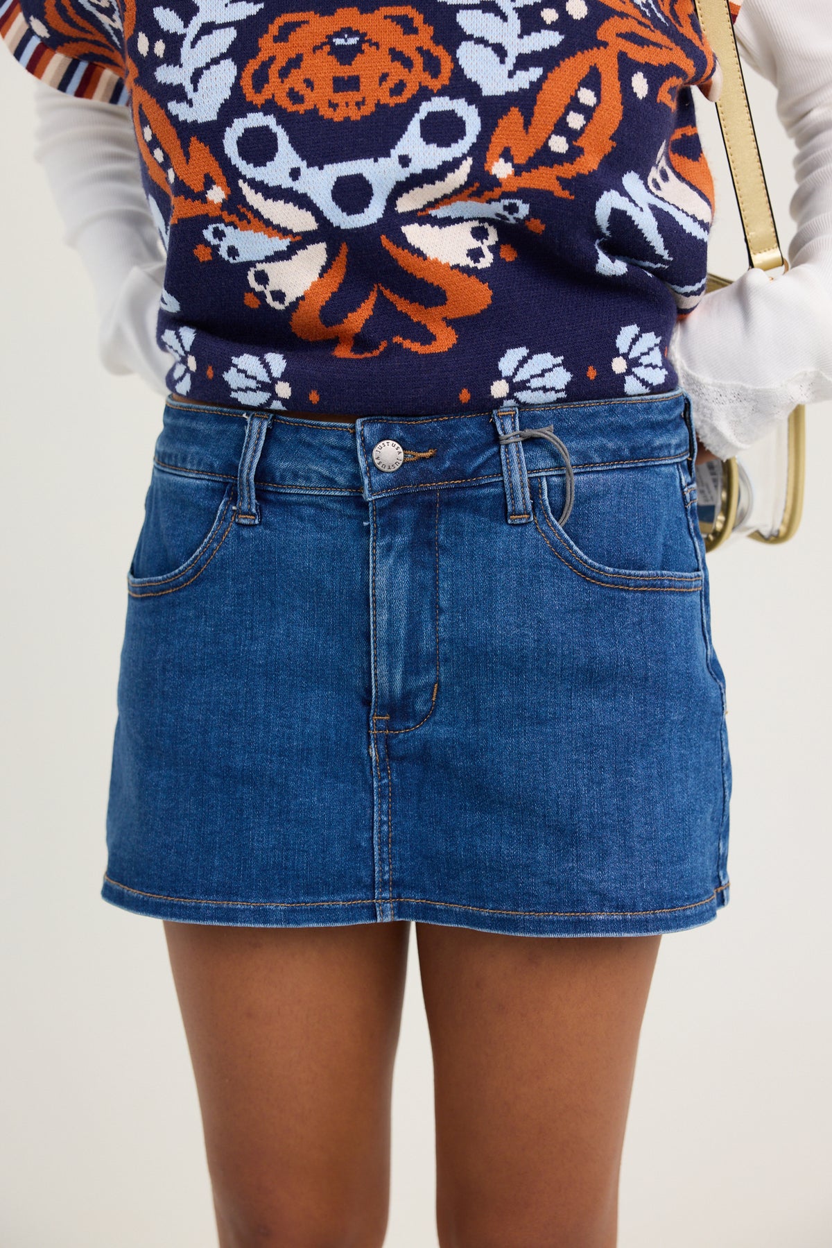 Just Black Denim Mini Skort